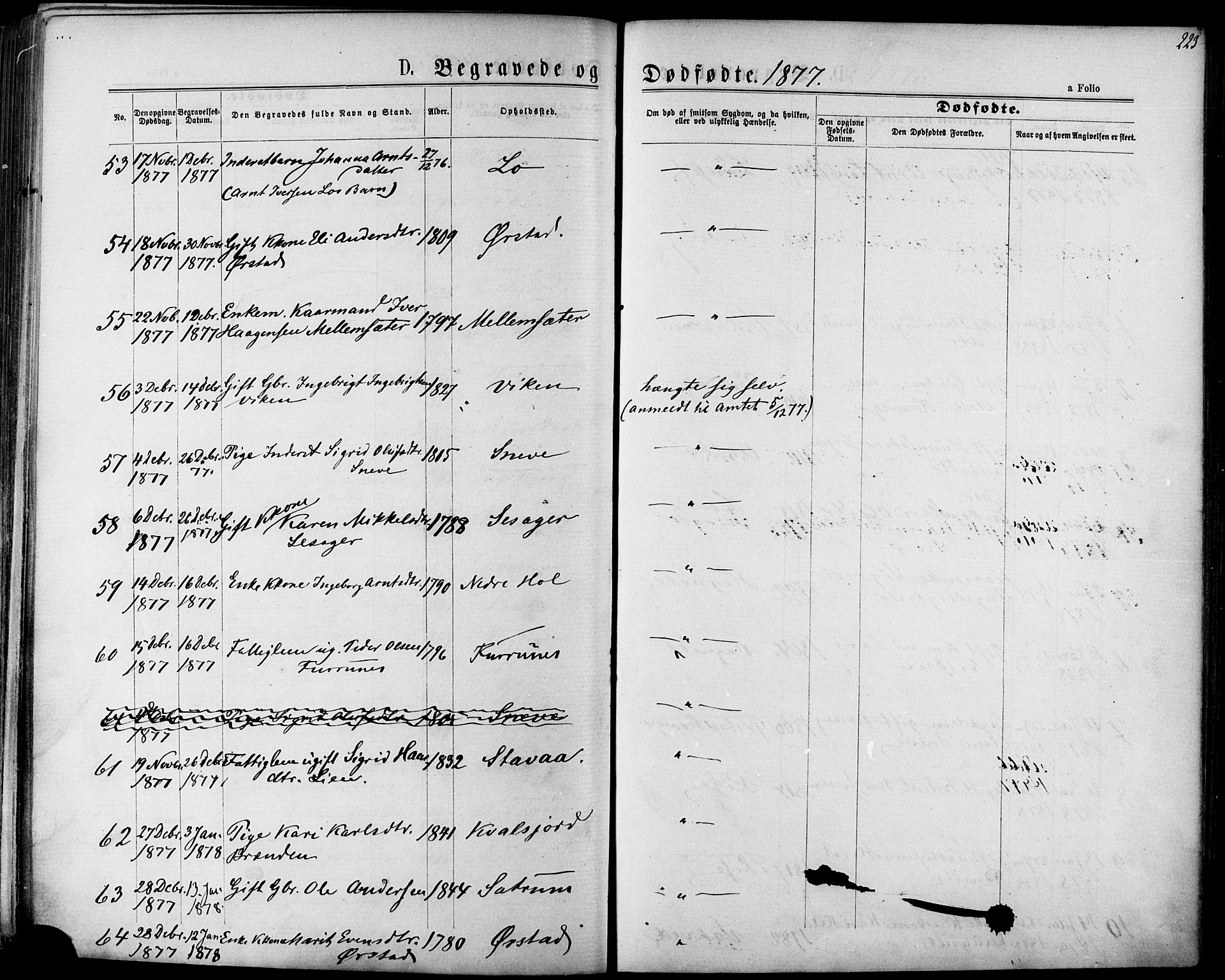 Ministerialprotokoller, klokkerbøker og fødselsregistre - Sør-Trøndelag, SAT/A-1456/678/L0900: Parish register (official) no. 678A09, 1872-1881, p. 223