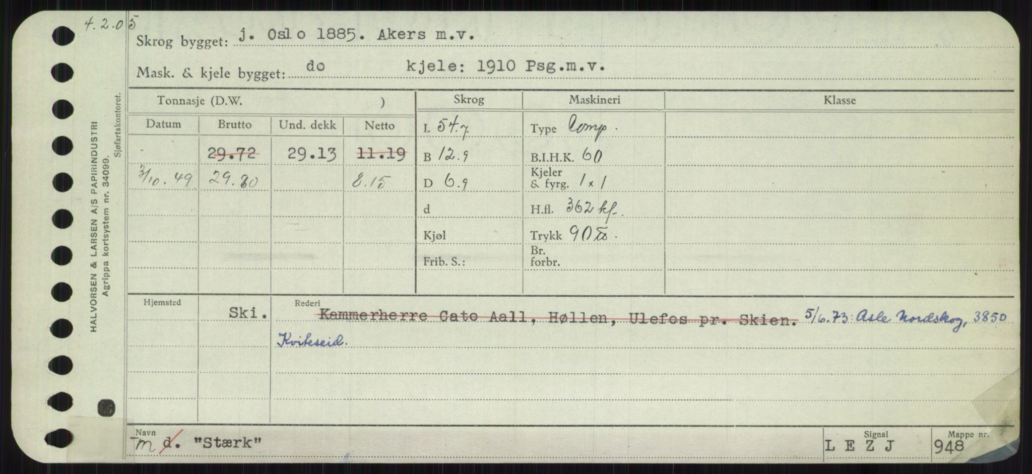 Sjøfartsdirektoratet med forløpere, Skipsmålingen, AV/RA-S-1627/H/Ha/L0005/0002: Fartøy, S-Sven / Fartøy, Skjo-Sven, p. 689