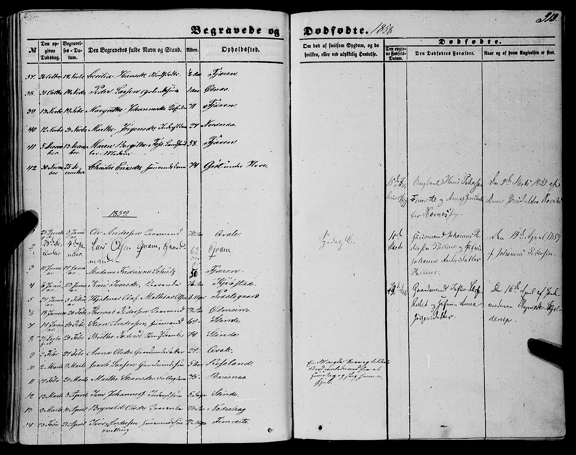 Sogndal sokneprestembete, SAB/A-81301/H/Haa/Haaa/L0012II: Parish register (official) no. A 12II, 1847-1877, p. 313