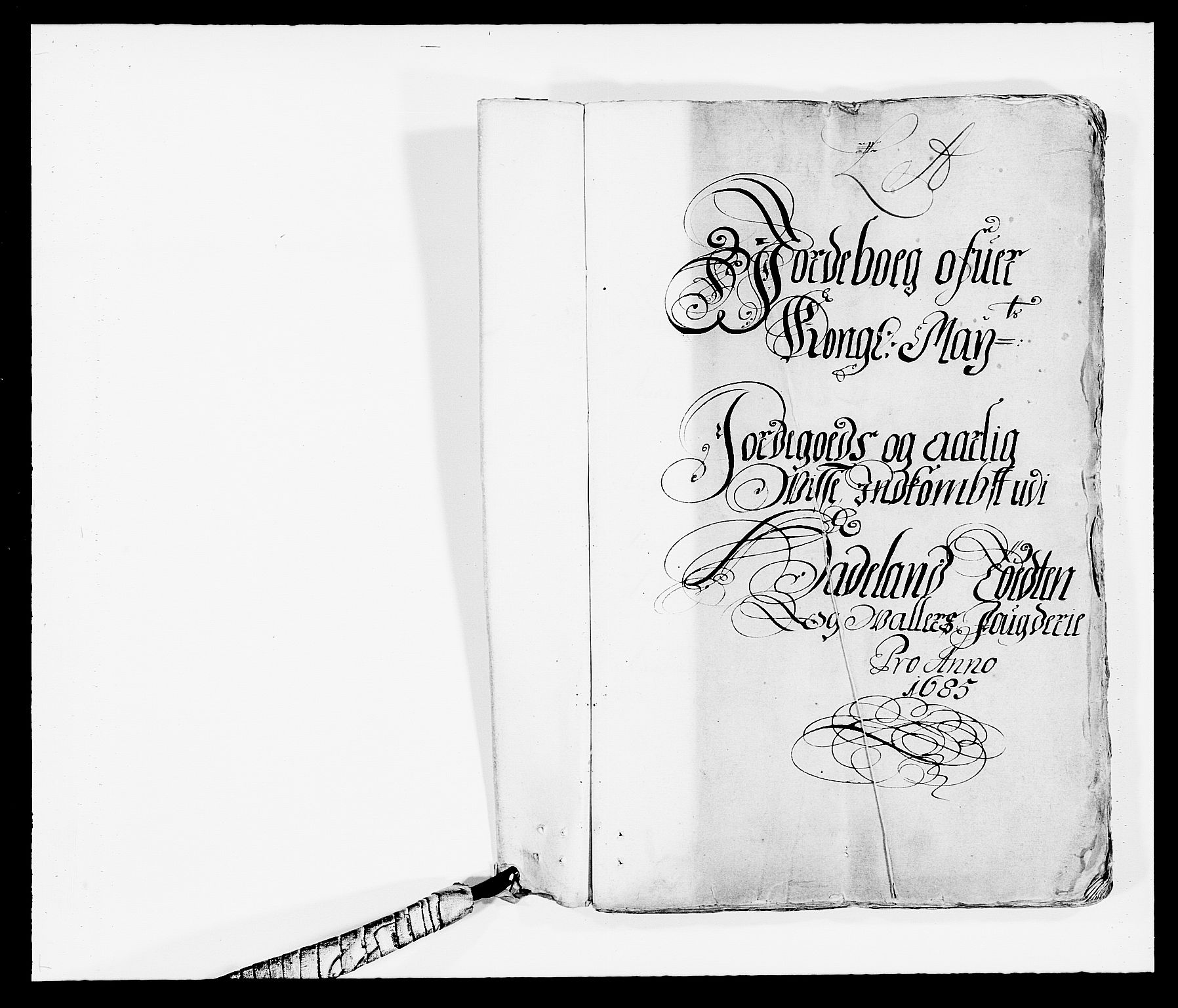 Rentekammeret inntil 1814, Reviderte regnskaper, Fogderegnskap, AV/RA-EA-4092/R18/L1284: Fogderegnskap Hadeland, Toten og Valdres, 1685, p. 2
