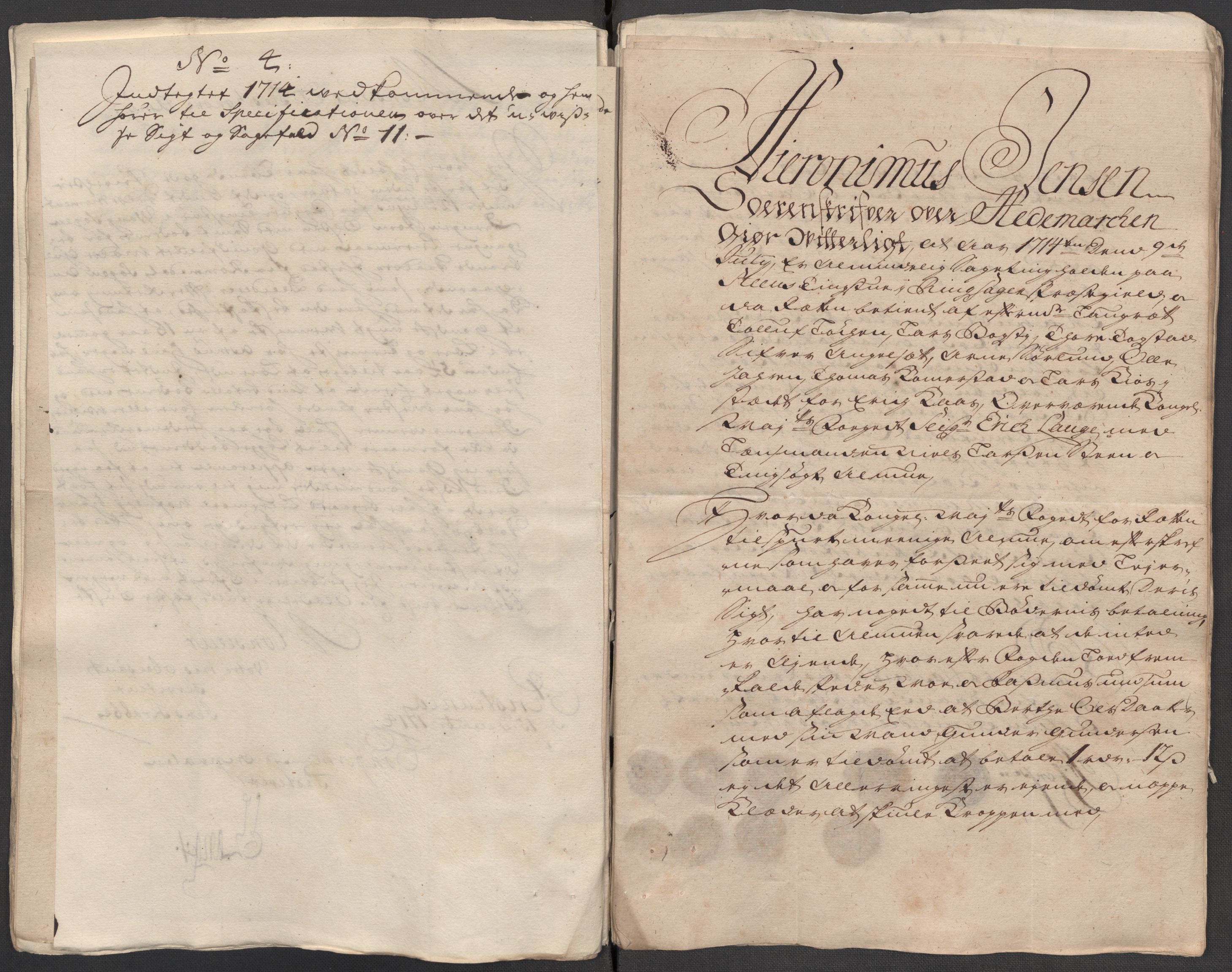 Rentekammeret inntil 1814, Reviderte regnskaper, Fogderegnskap, AV/RA-EA-4092/R16/L1051: Fogderegnskap Hedmark, 1714, p. 215
