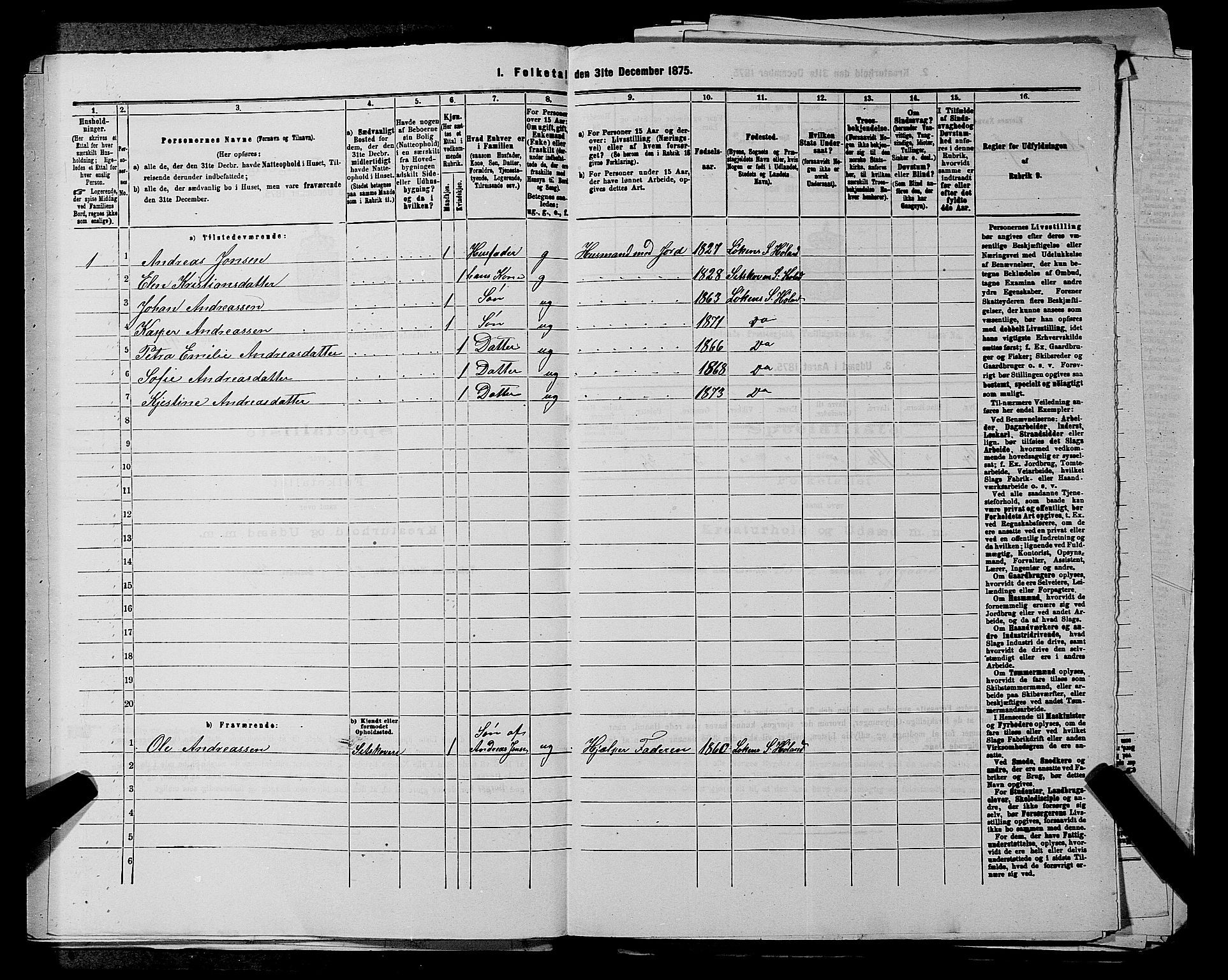 RA, 1875 census for 0221P Høland, 1875, p. 527