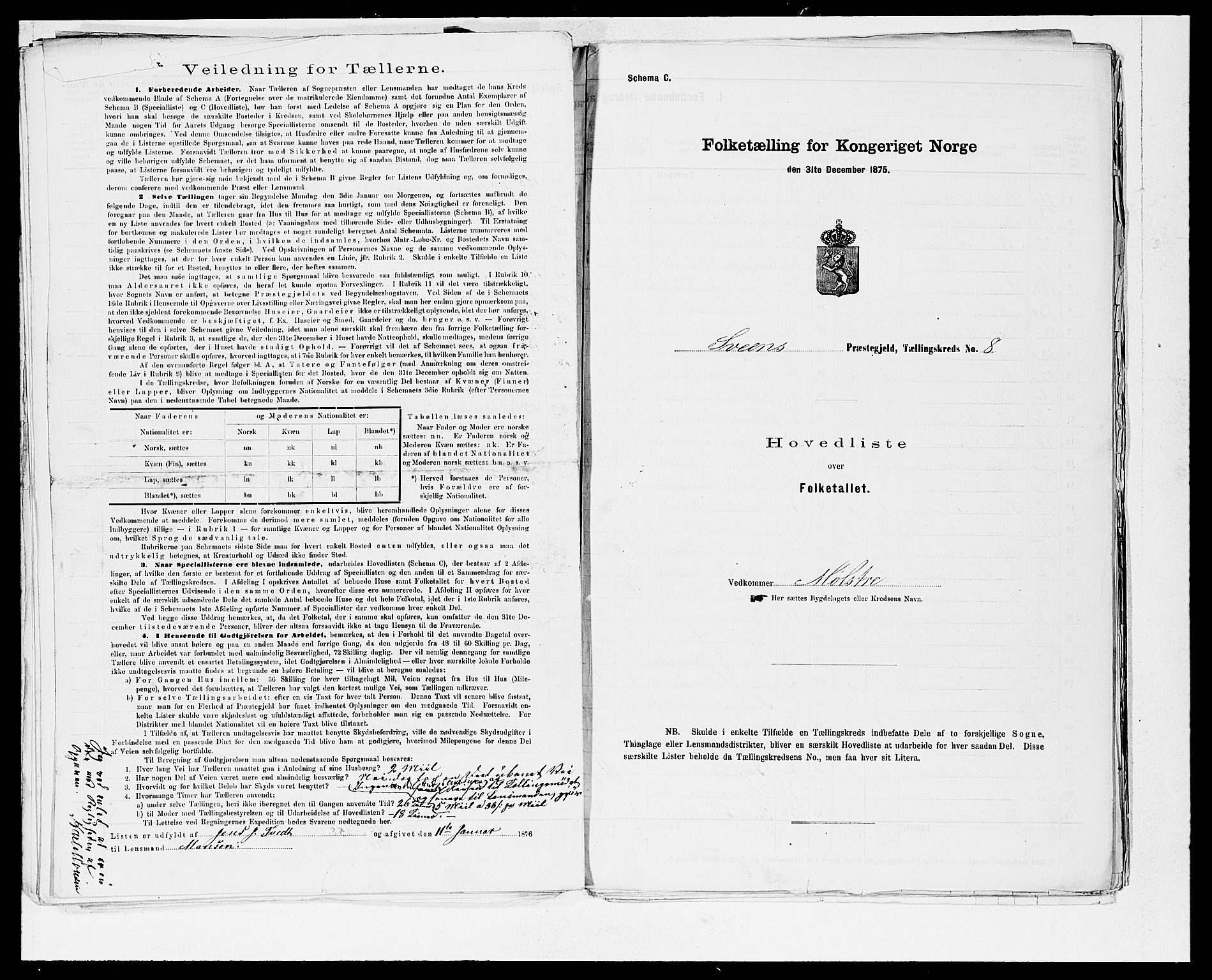 SAB, 1875 census for 1216P Sveio, 1875, p. 18