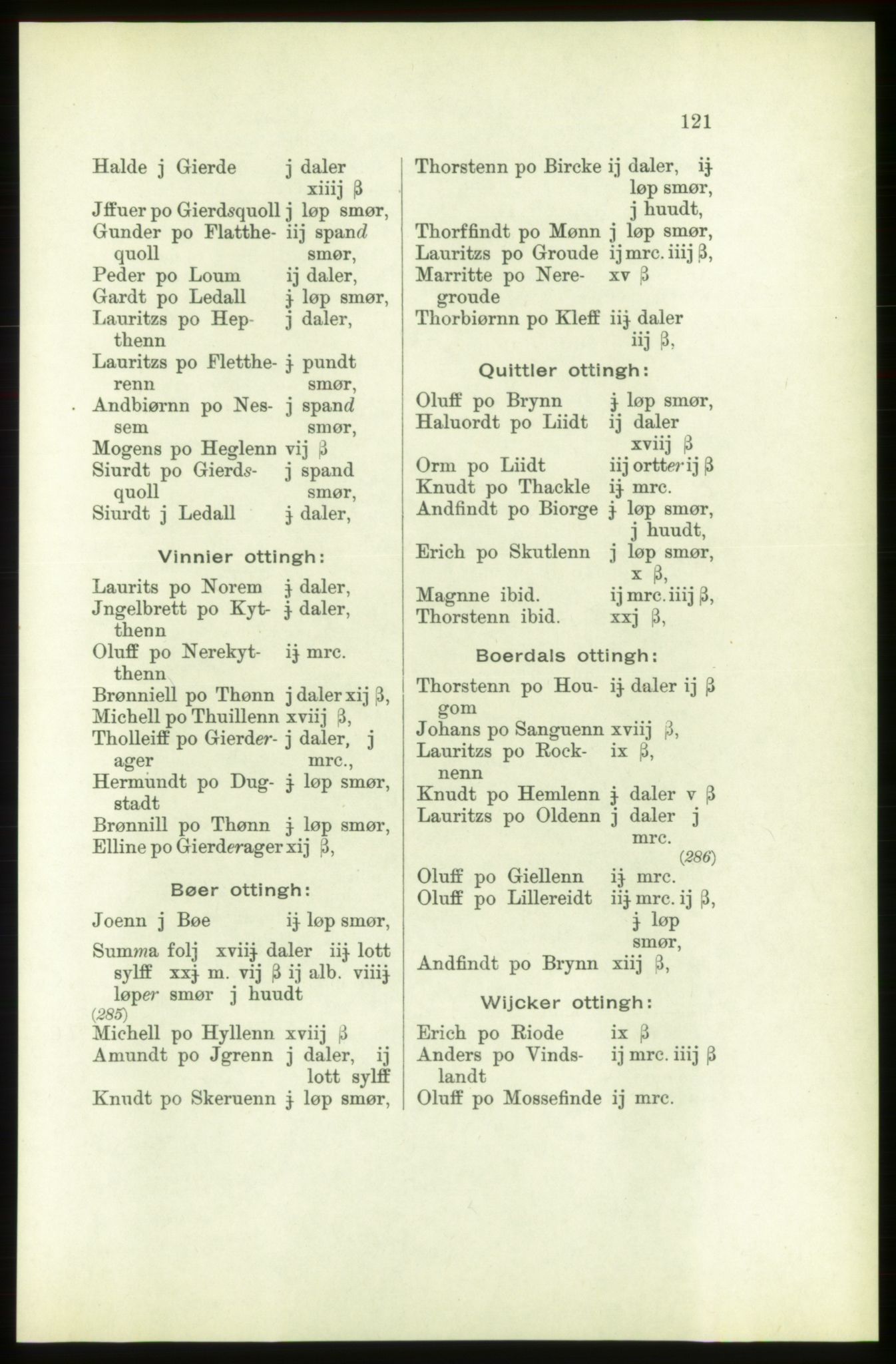 Publikasjoner utgitt av Arkivverket, PUBL/PUBL-001/C/0003: Bind 3: Skatten av Bergenhus len 1563, 1563, p. 121