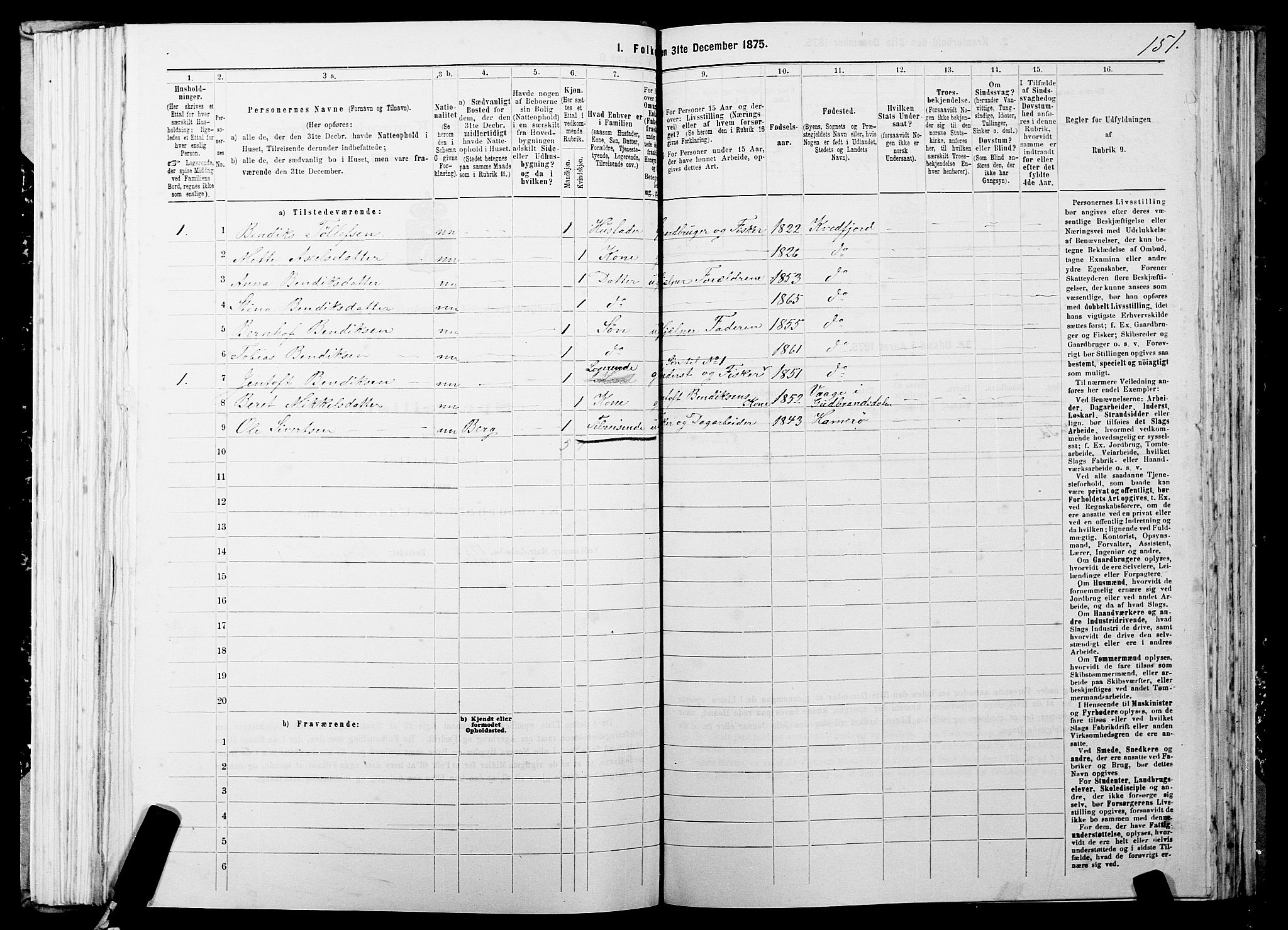 SATØ, 1875 census for 1911P Kvæfjord, 1875, p. 2151