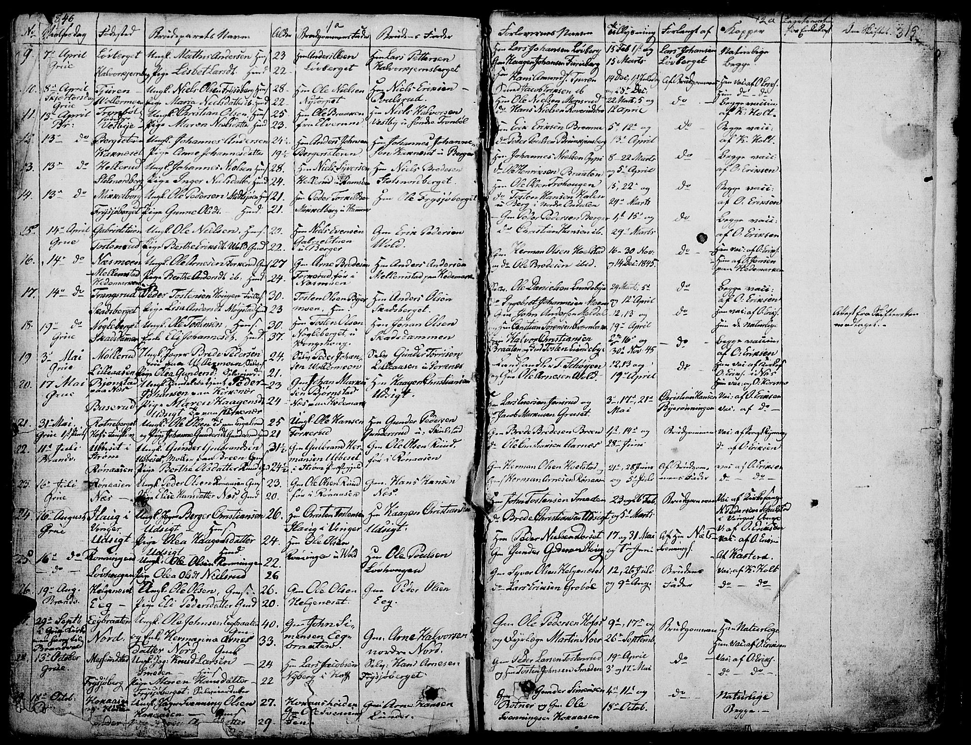 Grue prestekontor, AV/SAH-PREST-036/H/Ha/Haa/L0007: Parish register (official) no. 7, 1830-1847, p. 319