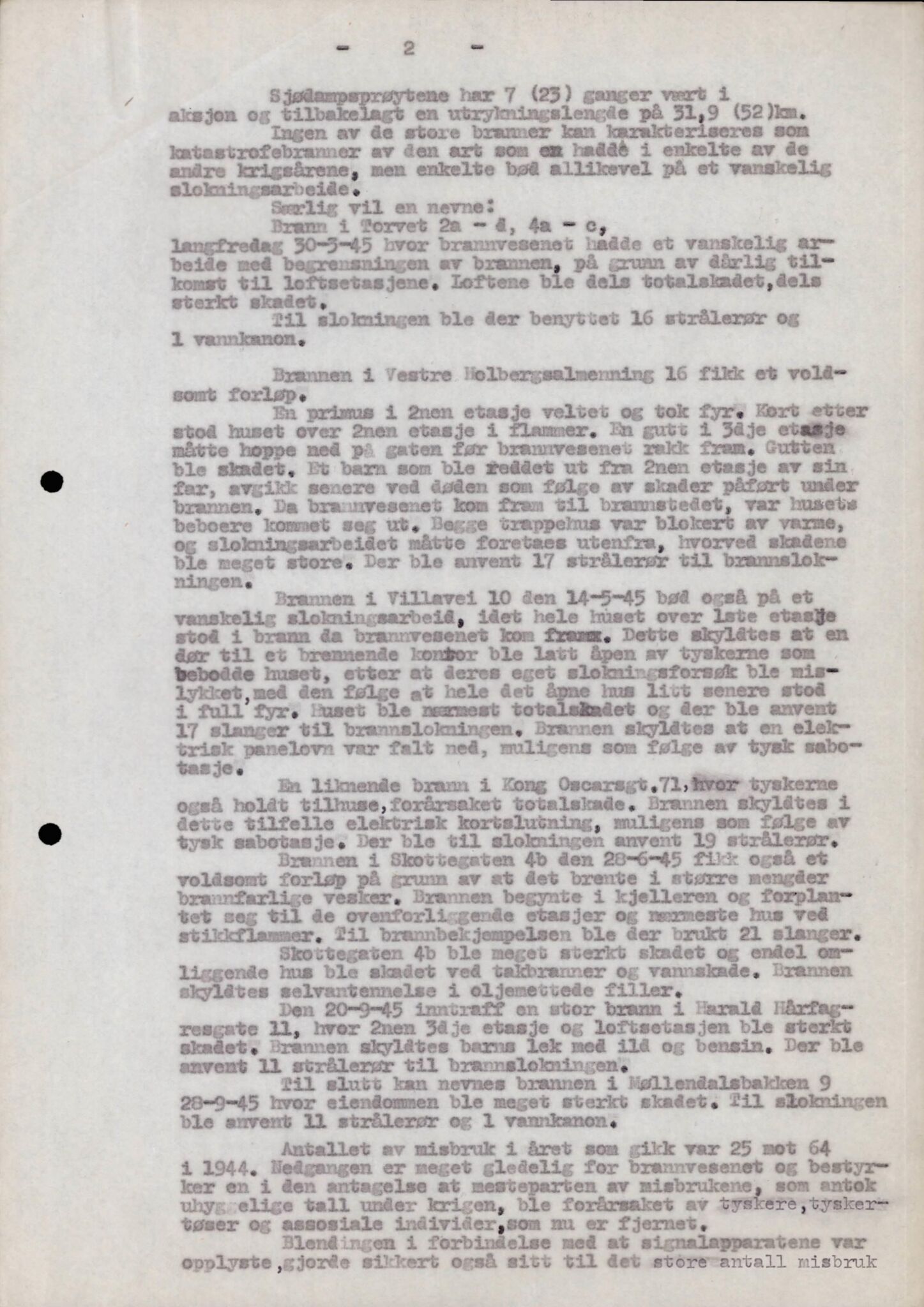 Bergen kommune. Brannvesenet (1863-1971), BBA/A-1181/X/Xa/L0026: Årsberetning, 1931-1974, p. 2