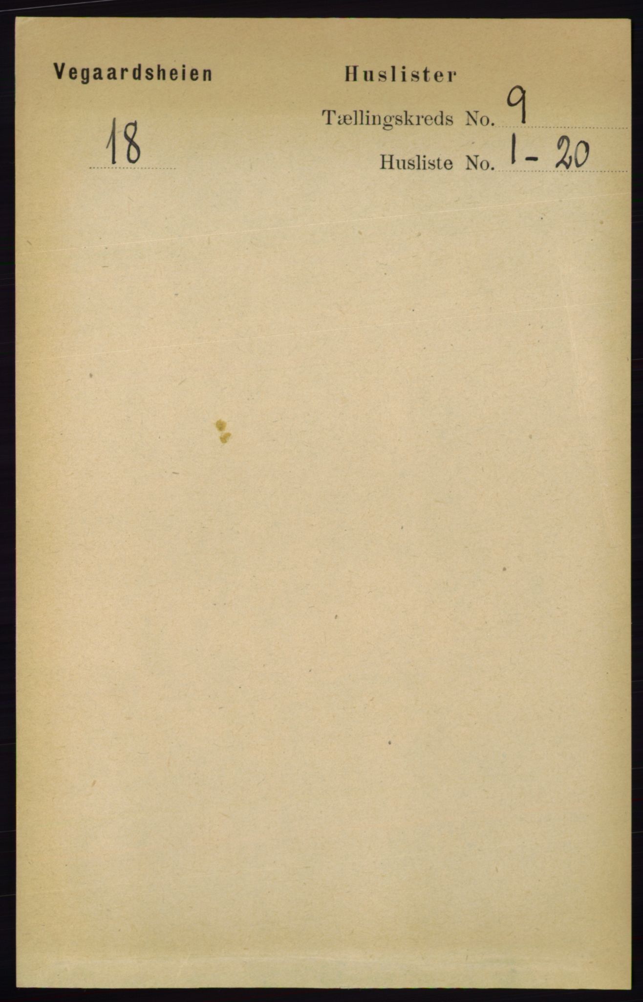 RA, 1891 census for 0912 Vegårshei, 1891, p. 1711