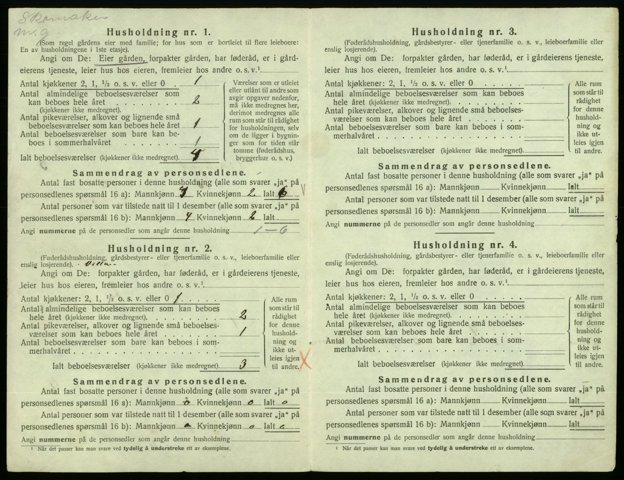 SAB, 1920 census for Vikebygd, 1920, p. 173