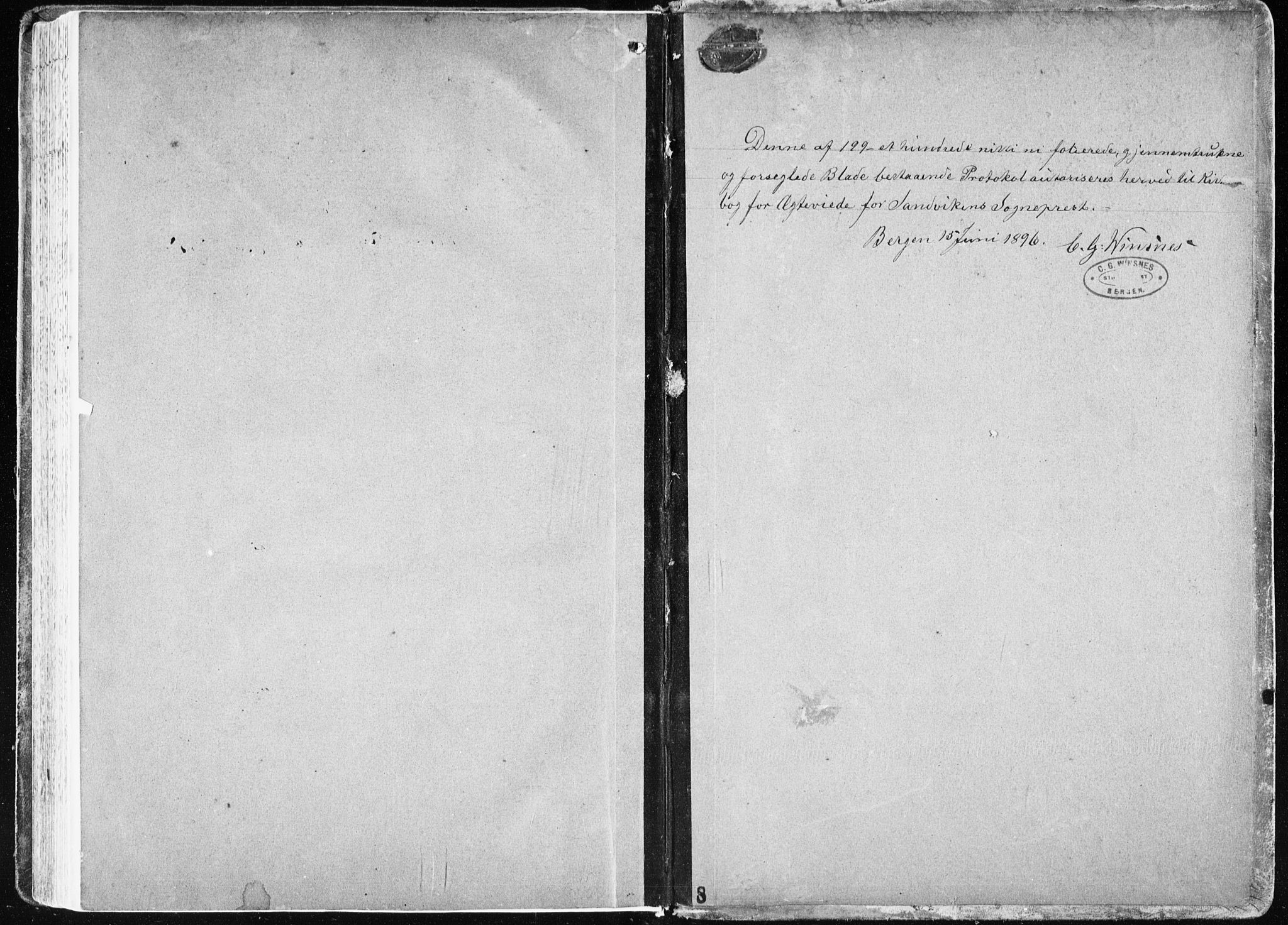 Sandviken Sokneprestembete, AV/SAB-A-77601/H/Ha/L0014: Parish register (official) no. D 1, 1896-1911