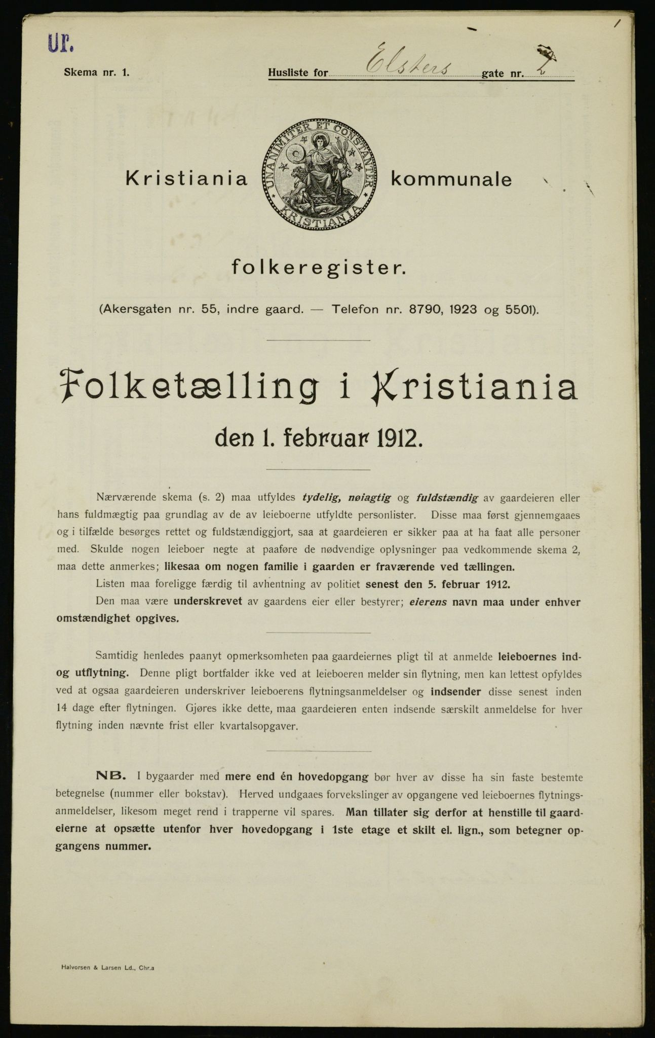 OBA, Municipal Census 1912 for Kristiania, 1912, p. 20803