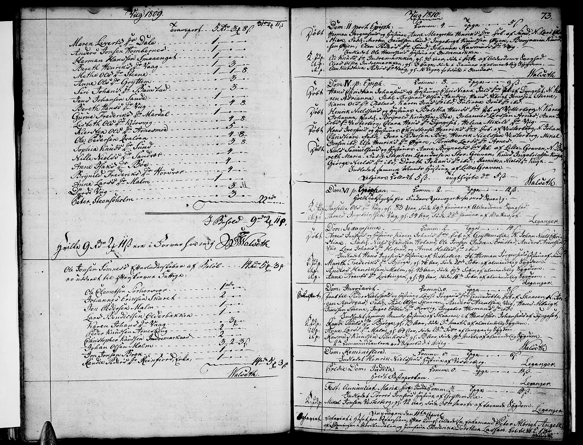 Ministerialprotokoller, klokkerbøker og fødselsregistre - Nordland, SAT/A-1459/812/L0174: Parish register (official) no. 812A03, 1801-1819, p. 73