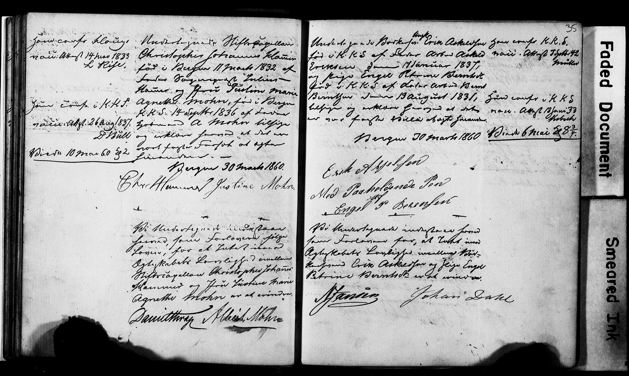 Korskirken sokneprestembete, AV/SAB-A-76101: Best man's statements no. II.5.2, 1859-1865, p. 35