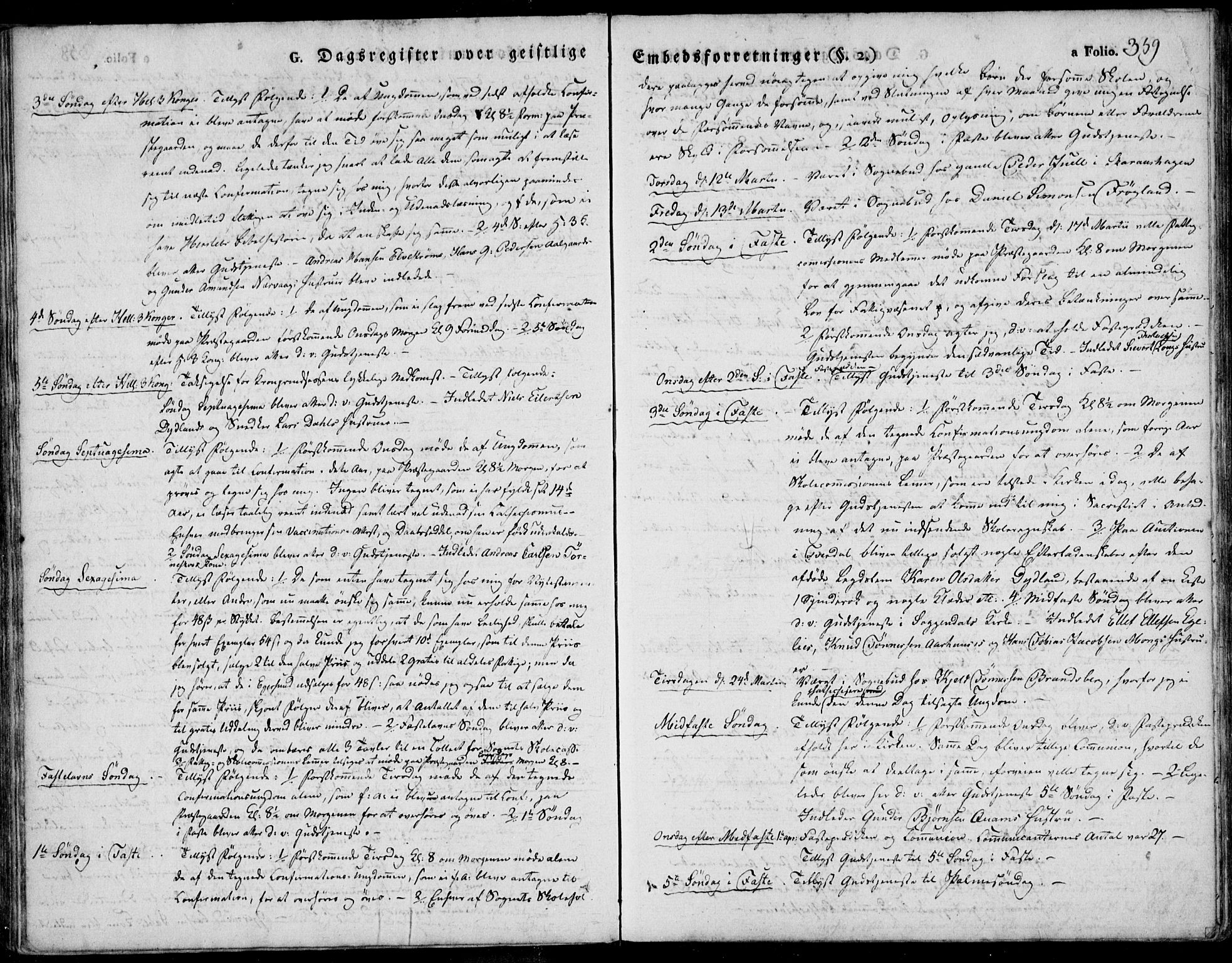 Sokndal sokneprestkontor, AV/SAST-A-101808: Parish register (official) no. A 7.2, 1826-1842, p. 359