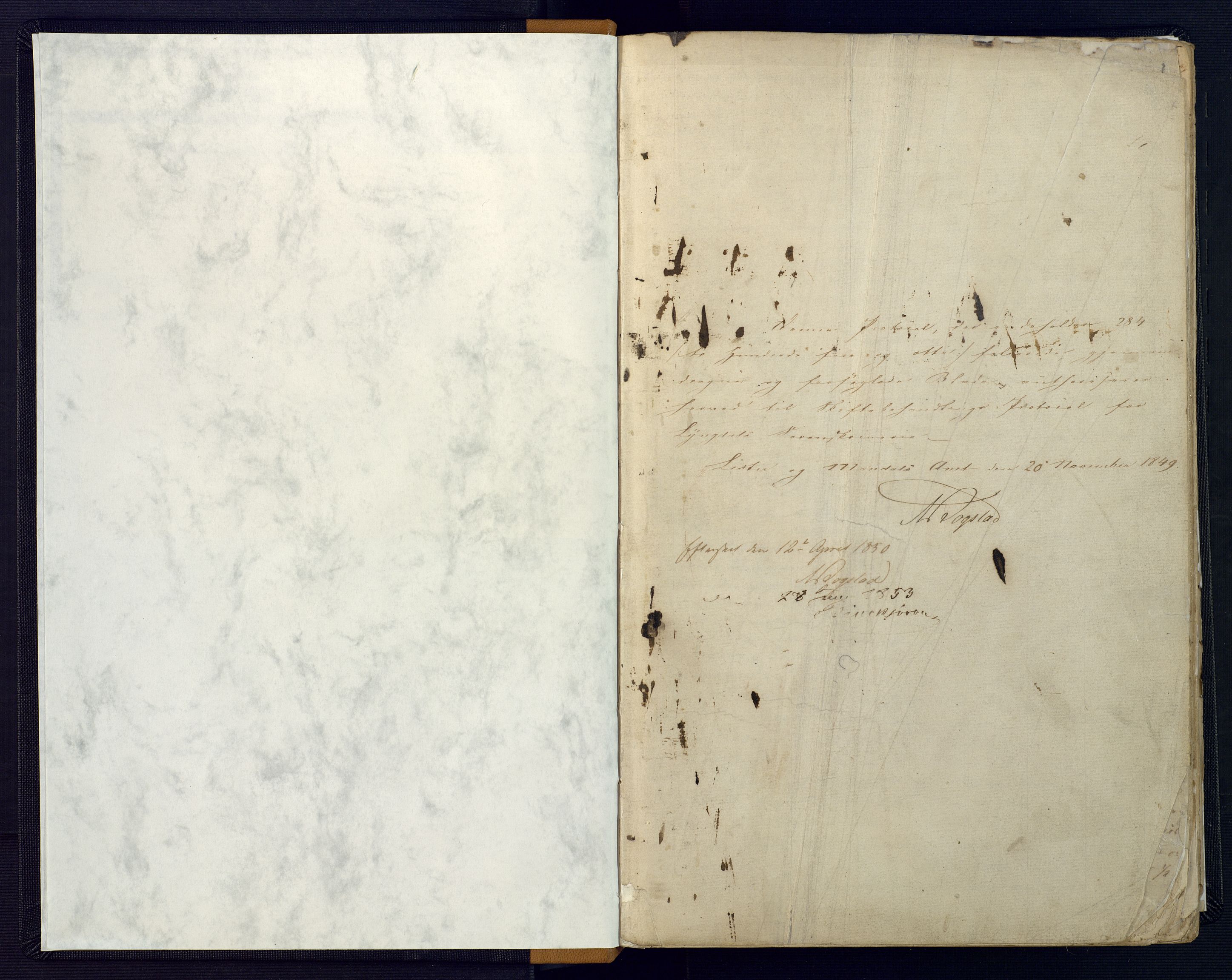 Lyngdal sorenskriveri, SAK/1221-0004/H/Hc/L0870: Skiftebehandlingsprotokoll nr. 4, 1850-1864