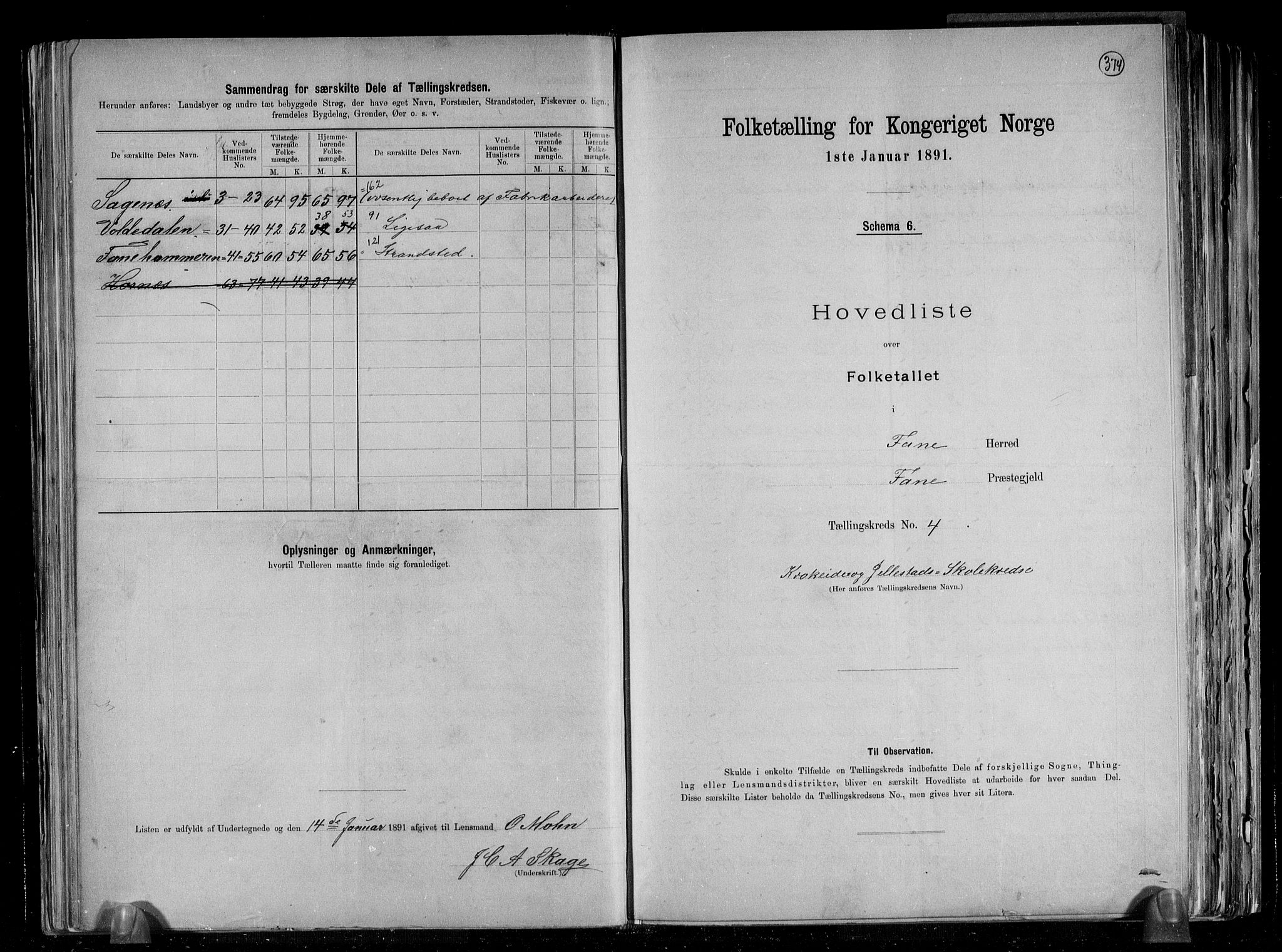 RA, 1891 census for 1249 Fana, 1891, p. 10