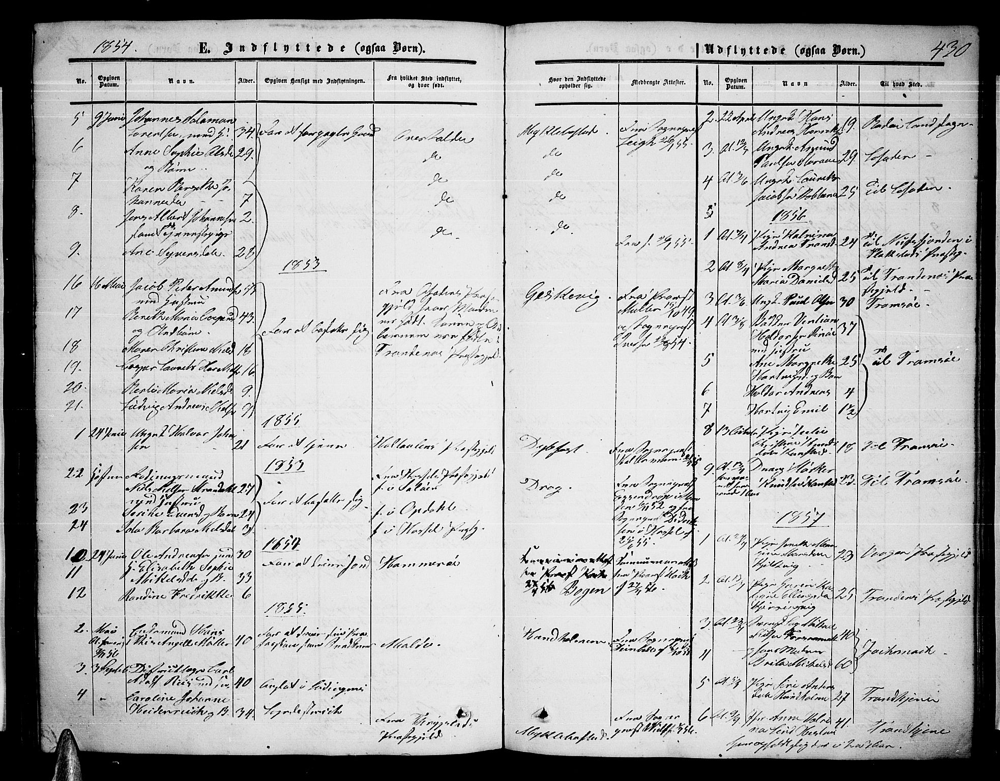 Ministerialprotokoller, klokkerbøker og fødselsregistre - Nordland, AV/SAT-A-1459/872/L1046: Parish register (copy) no. 872C02, 1852-1879, p. 430