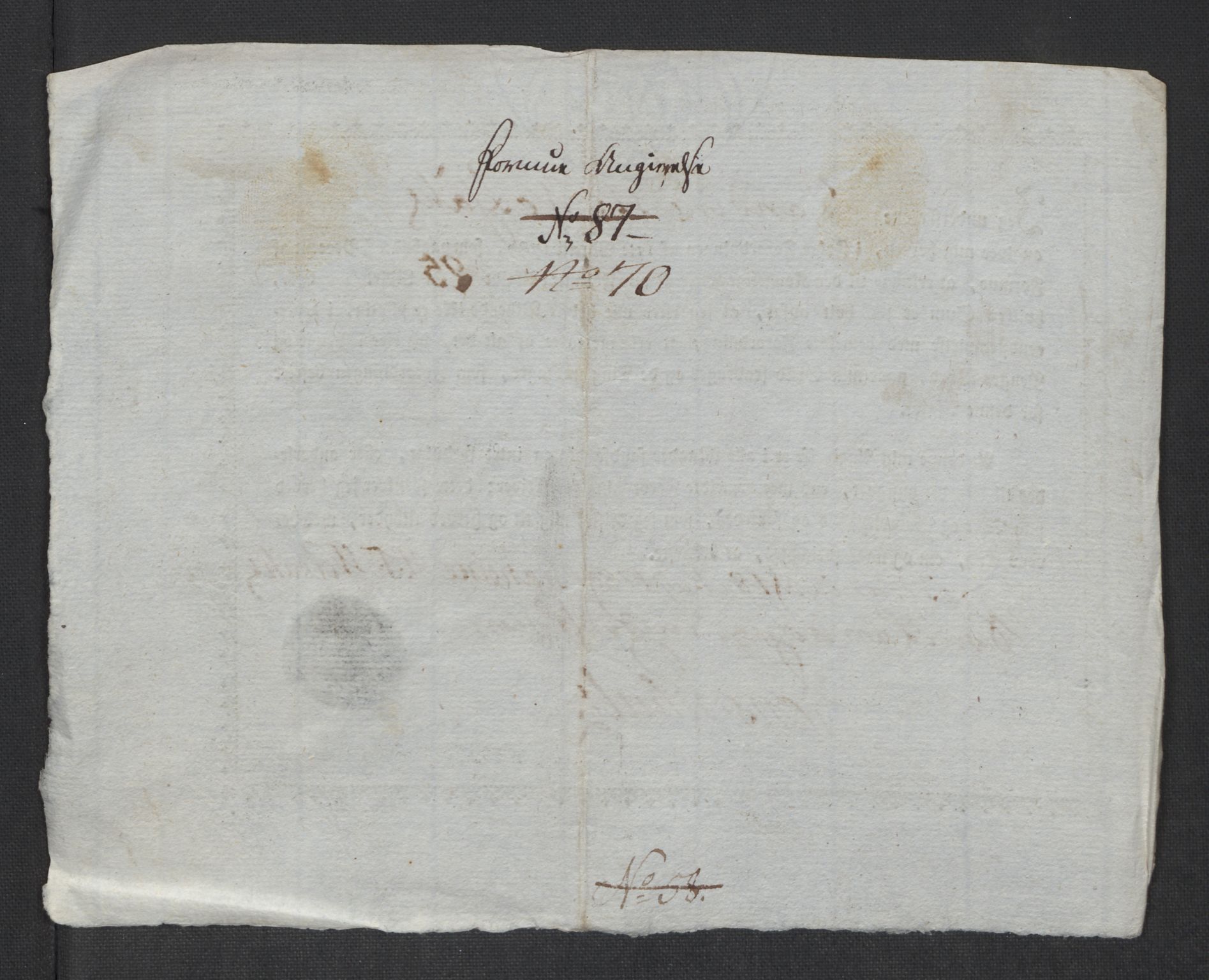 Rentekammeret inntil 1814, Reviderte regnskaper, Mindre regnskaper, AV/RA-EA-4068/Rf/Rfe/L0006: Christiania, 1789, p. 249