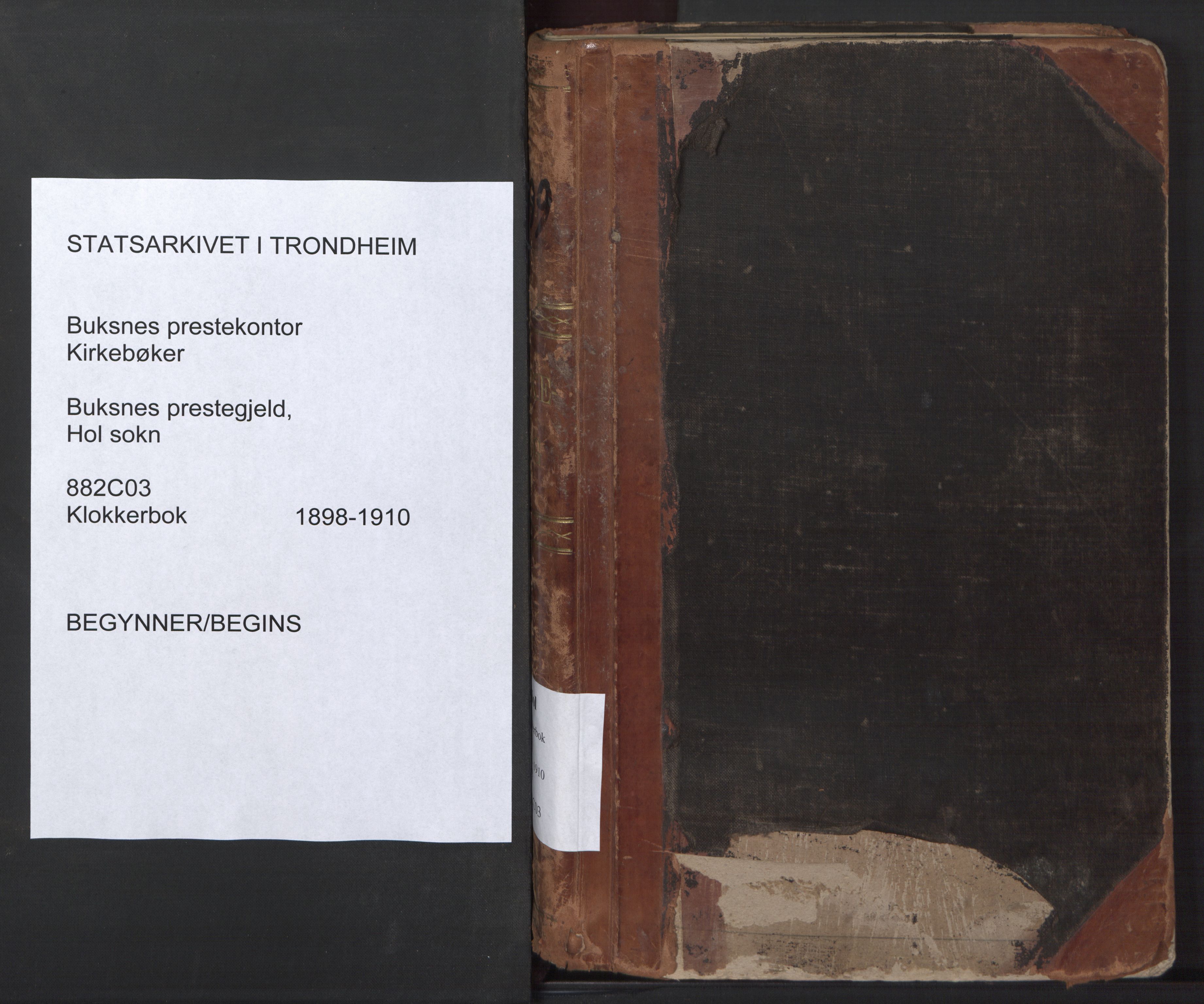 Ministerialprotokoller, klokkerbøker og fødselsregistre - Nordland, SAT/A-1459/882/L1185: Parish register (copy) no. 882C03, 1898-1910