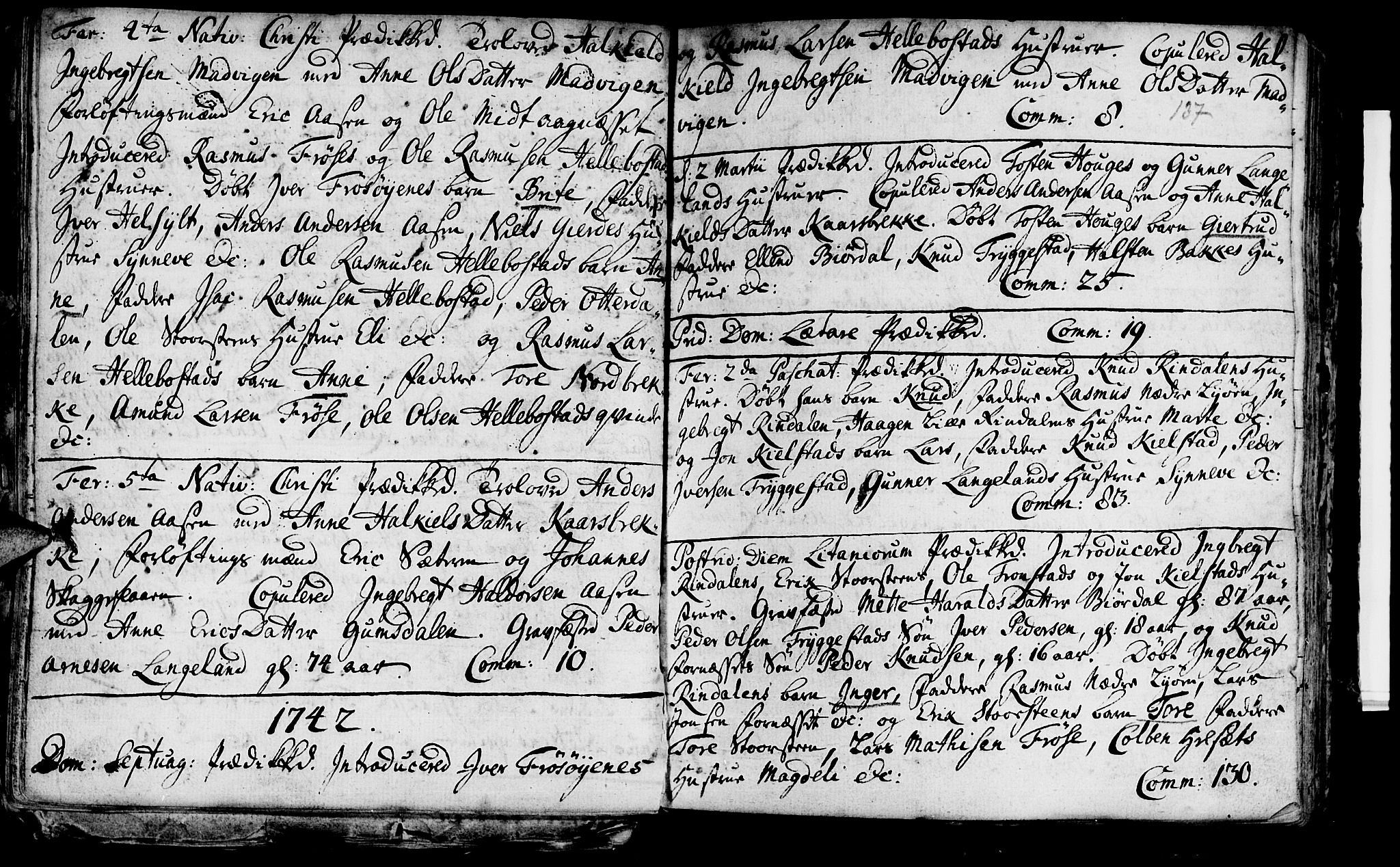 Ministerialprotokoller, klokkerbøker og fødselsregistre - Møre og Romsdal, SAT/A-1454/519/L0241: Parish register (official) no. 519A01 /2, 1736-1760, p. 137