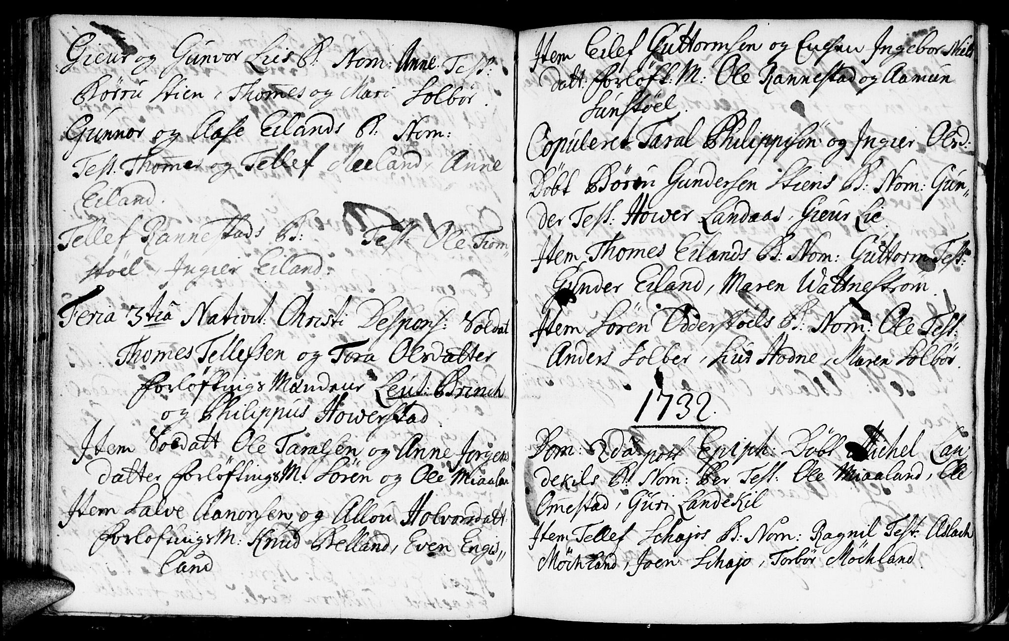 Evje sokneprestkontor, AV/SAK-1111-0008/F/Fa/Fac/L0001: Parish register (official) no. A 1, 1705-1764, p. 145-146