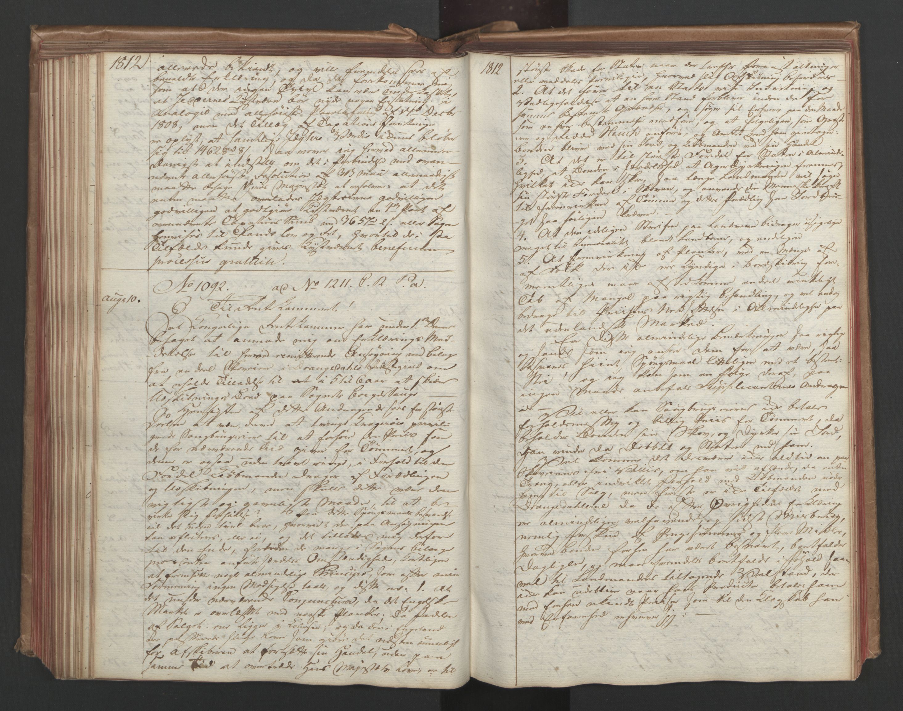 Stattholderembetet 1810-1814, 1. kontor (Kontor A), AV/RA-EA-2872/Ba/L0002: Kollegial korrespondanseprotokoll, 1811-1813, p. 222