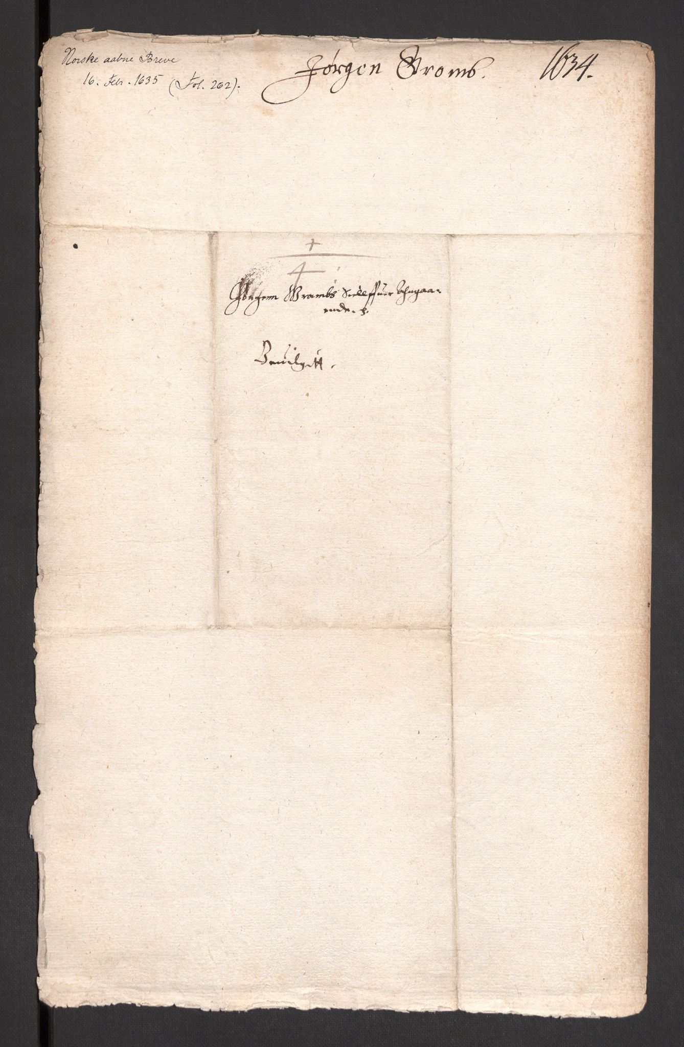 Danske Kanselli 1572-1799, AV/RA-EA-3023/F/Fc/Fcc/Fcca/L0007: Norske innlegg 1572-1799, 1633-1635, p. 335