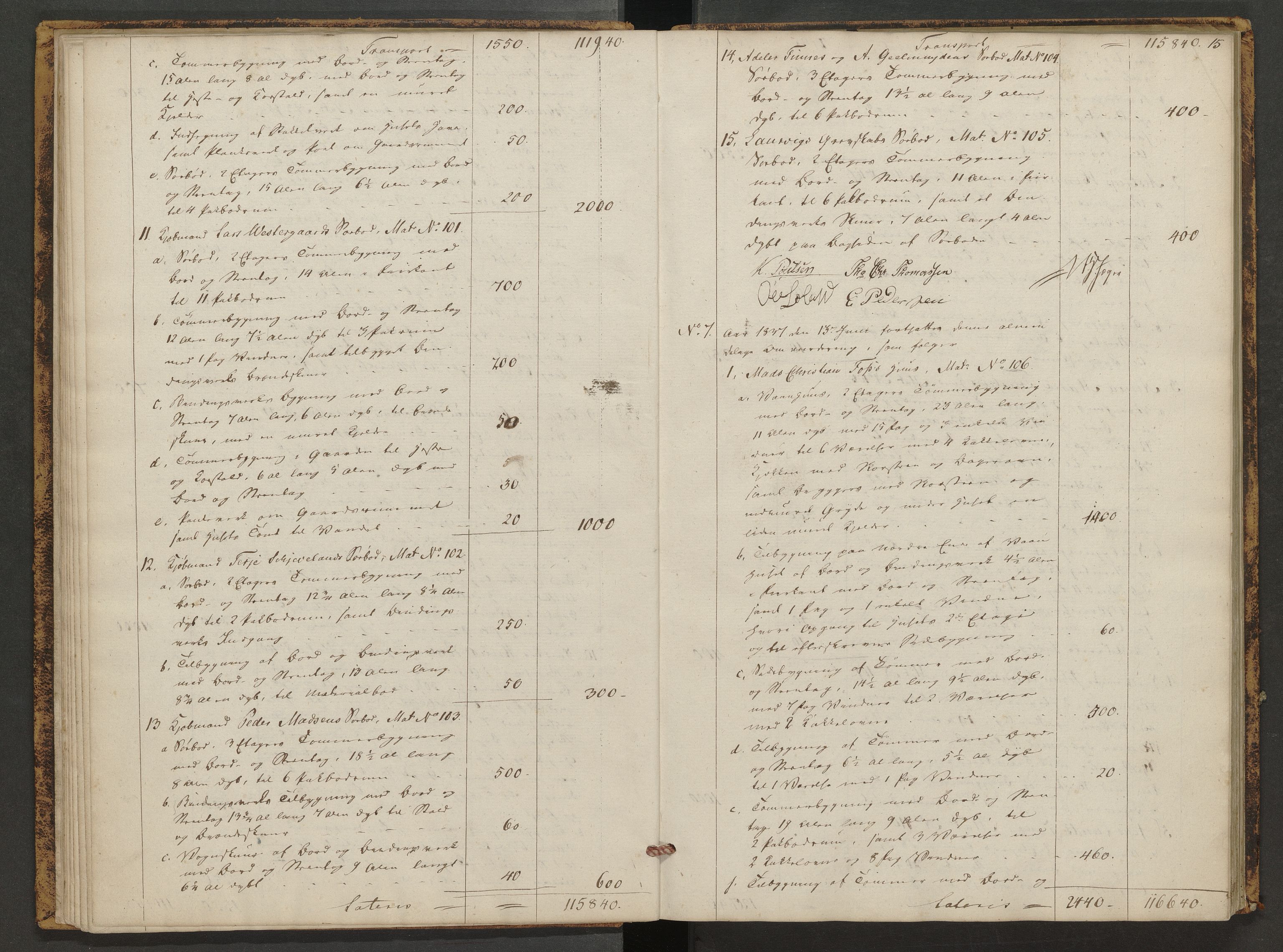 Norges Brannkasse Arendal, AV/SAK-2241-0002/F/Fa/L0017: Branntakstprotokoll nr. 14, 1837-1845