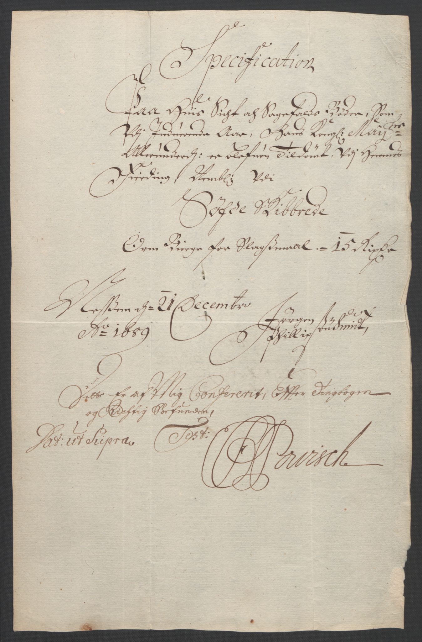 Rentekammeret inntil 1814, Reviderte regnskaper, Fogderegnskap, AV/RA-EA-4092/R47/L2856: Fogderegnskap Ryfylke, 1689-1693, p. 18