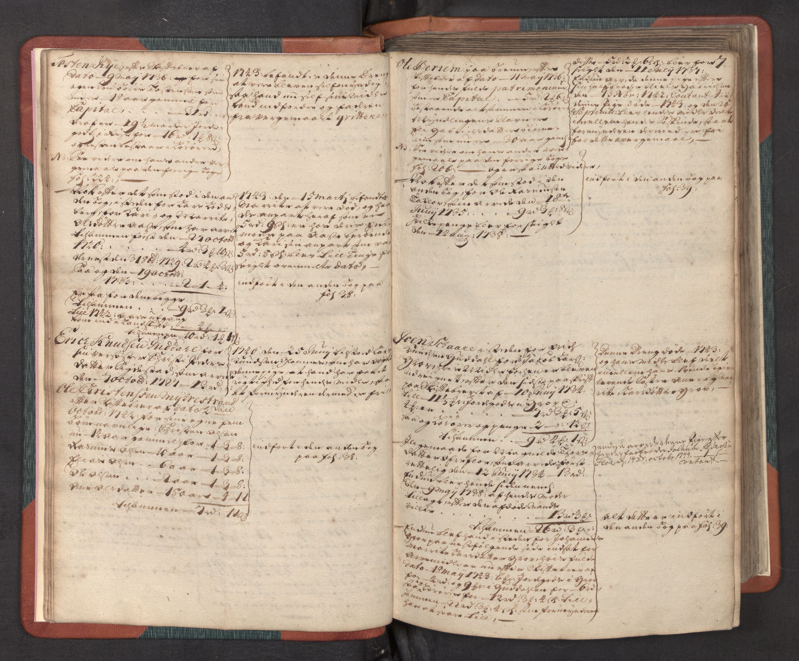 Nordfjord sorenskriveri, AV/SAB-A-2801/1/05/05a/L0002: Overformyndarprotokollar, 1736-1744