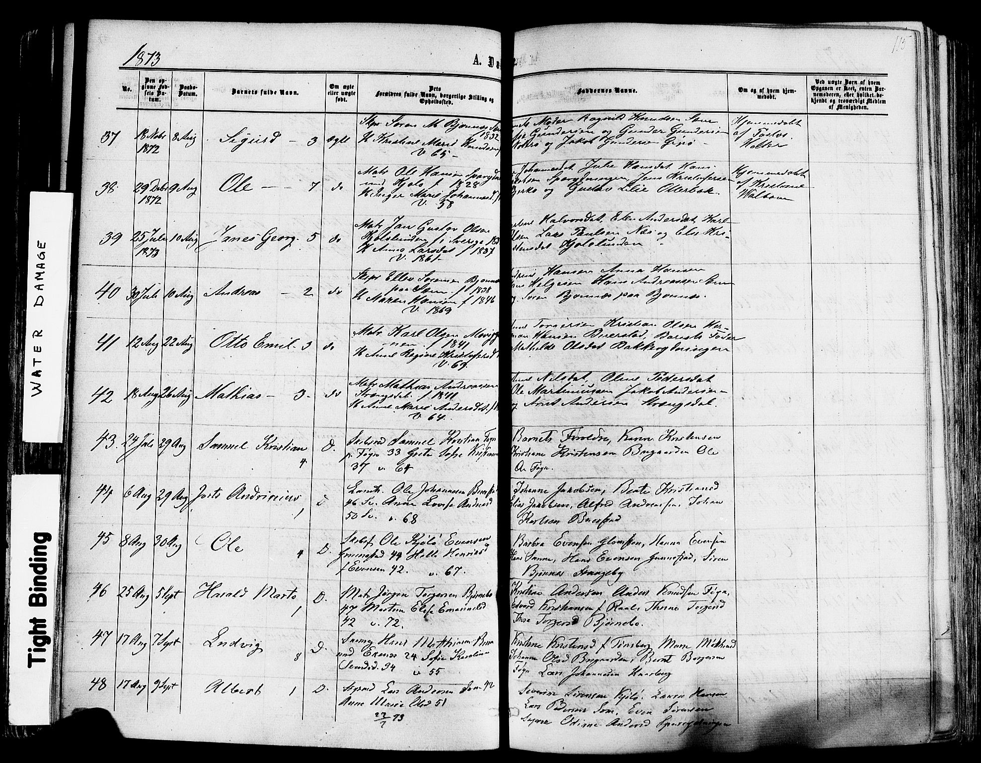 Nøtterøy kirkebøker, SAKO/A-354/F/Fa/L0007: Parish register (official) no. I 7, 1865-1877, p. 115