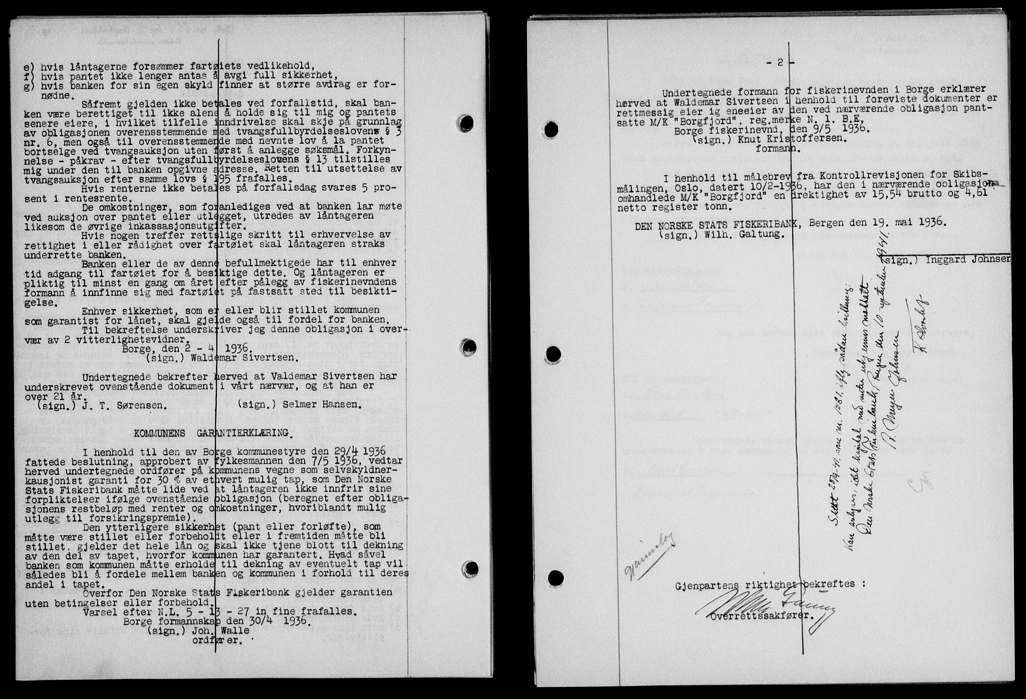 Lofoten sorenskriveri, SAT/A-0017/1/2/2C/L0033b: Mortgage book no. 33b, 1936-1936, Diary no: : 866/1936