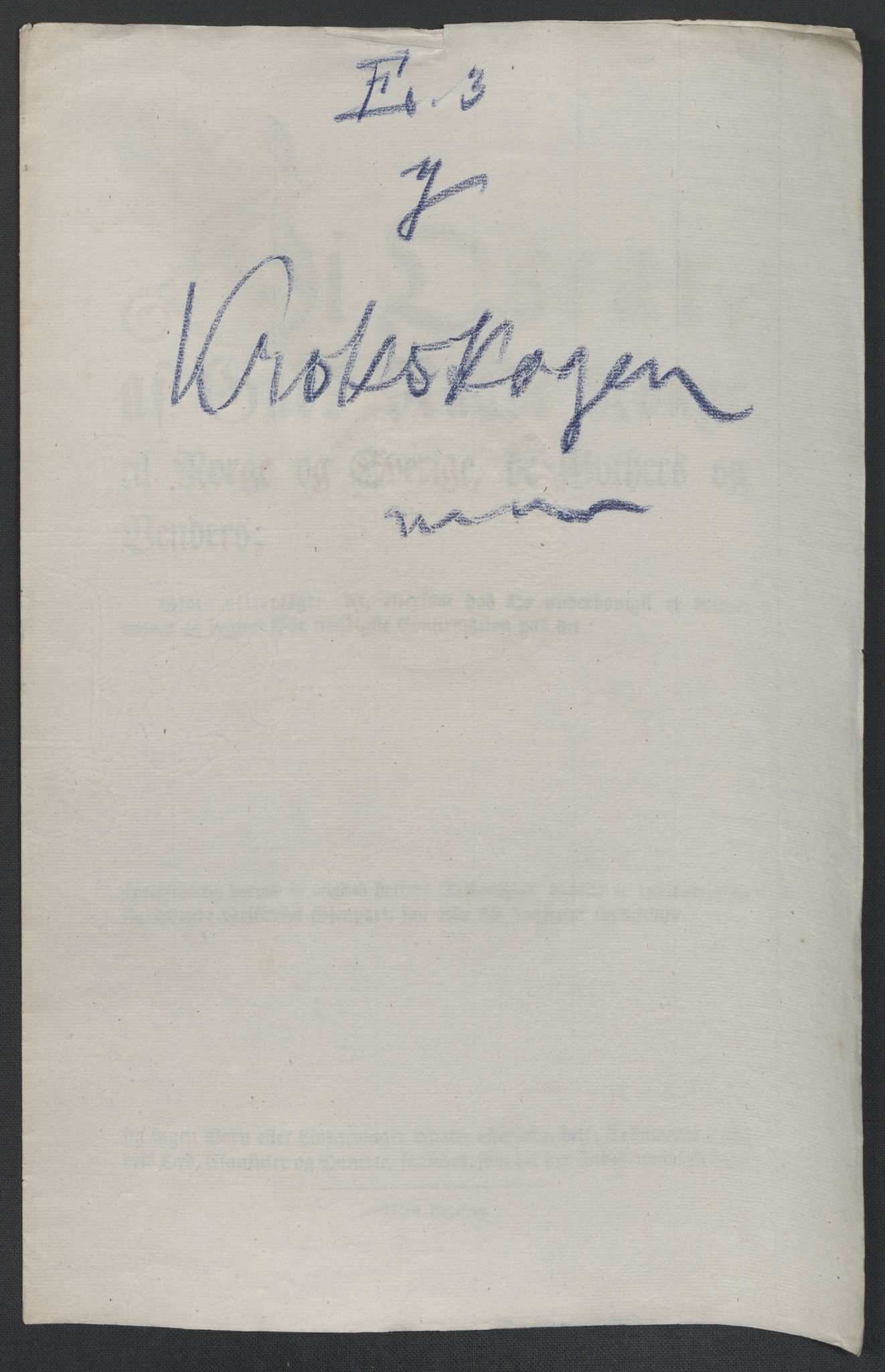 Christie, Wilhelm Frimann Koren, AV/RA-PA-0014/F/L0005: Christies dokumenter fra Stortinget, 1815-1816, p. 615