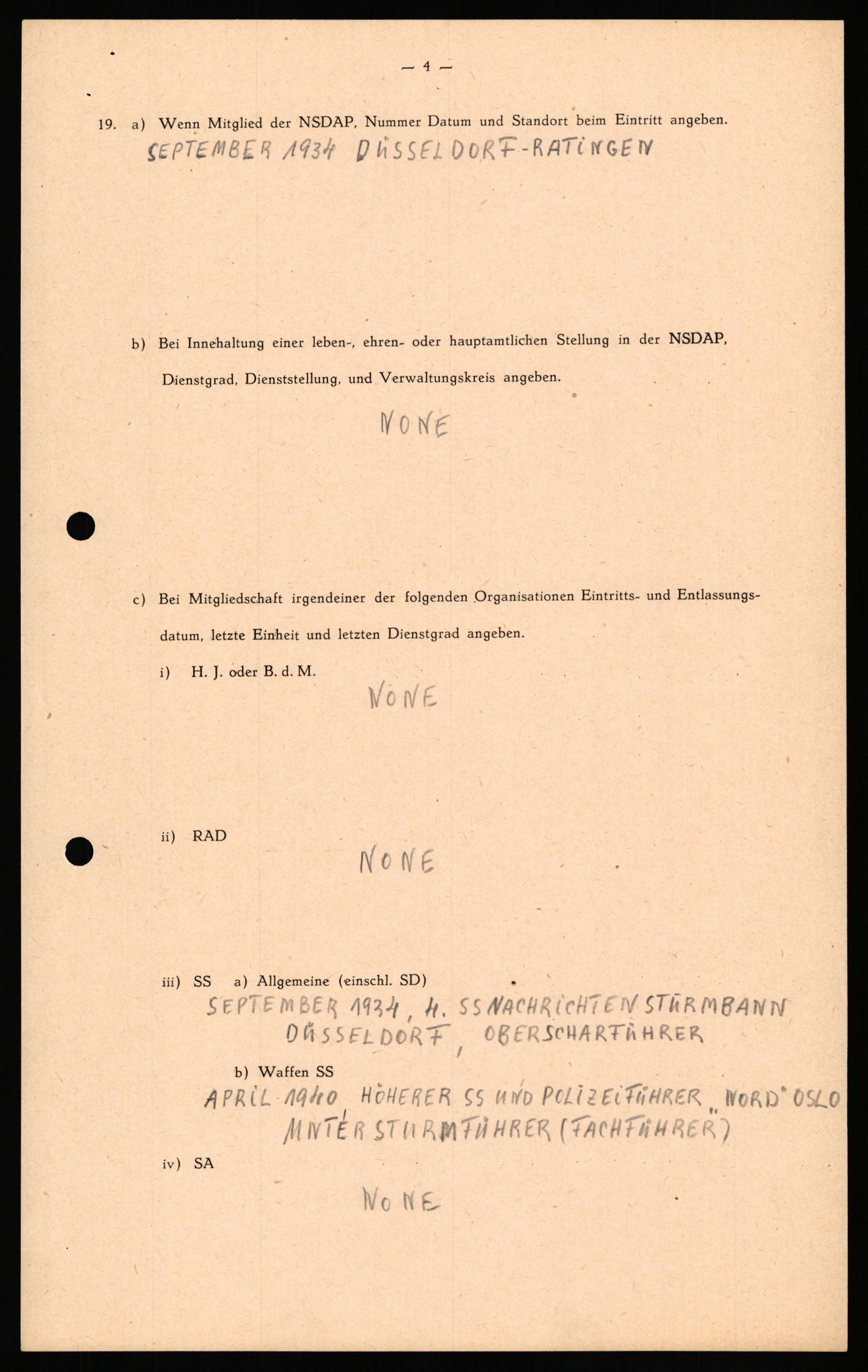 Forsvaret, Forsvarets overkommando II, AV/RA-RAFA-3915/D/Db/L0033: CI Questionaires. Tyske okkupasjonsstyrker i Norge. Tyskere., 1945-1946, p. 392