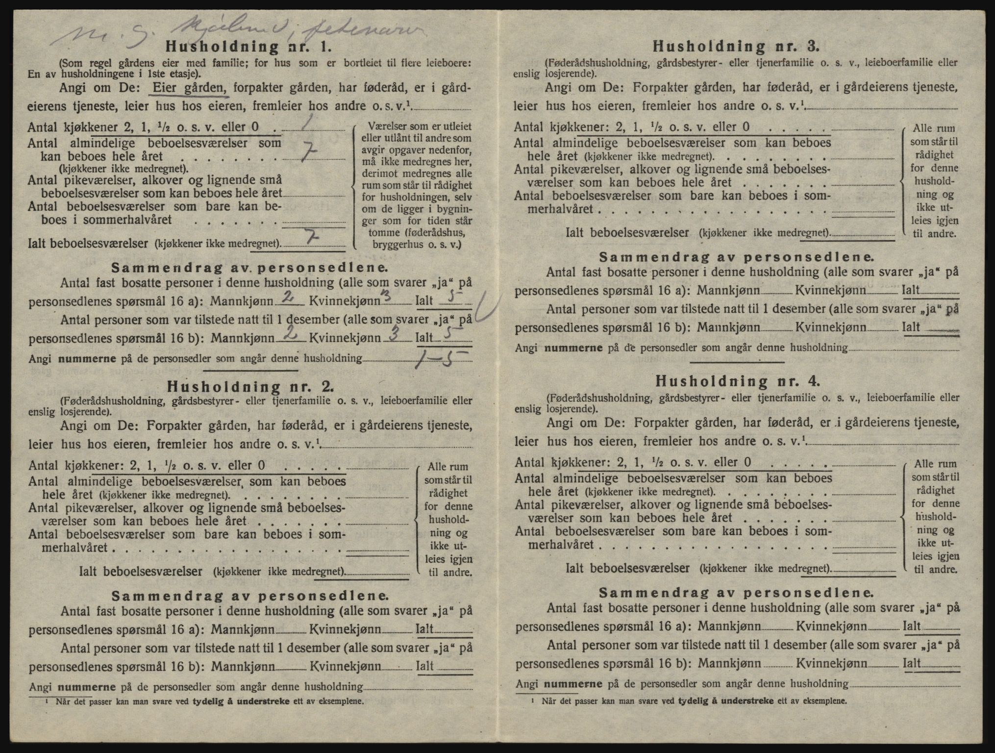 SAO, 1920 census for Glemmen, 1920, p. 878