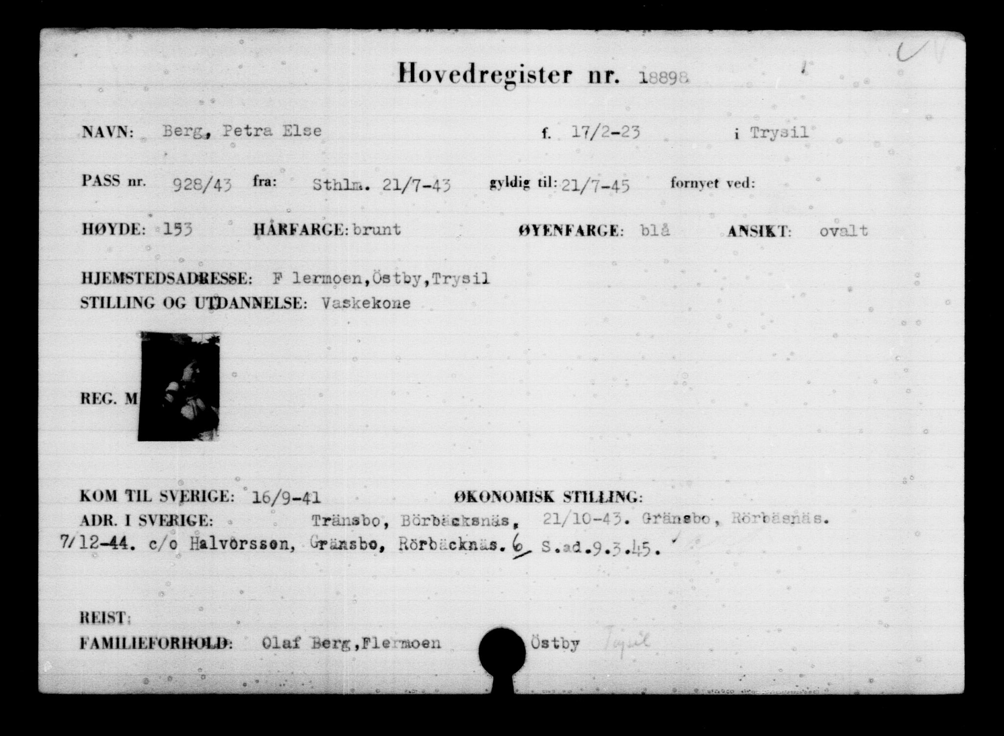 Den Kgl. Norske Legasjons Flyktningskontor, AV/RA-S-6753/V/Va/L0009: Kjesäterkartoteket.  Flyktningenr. 18502-22048, 1940-1945, p. 467