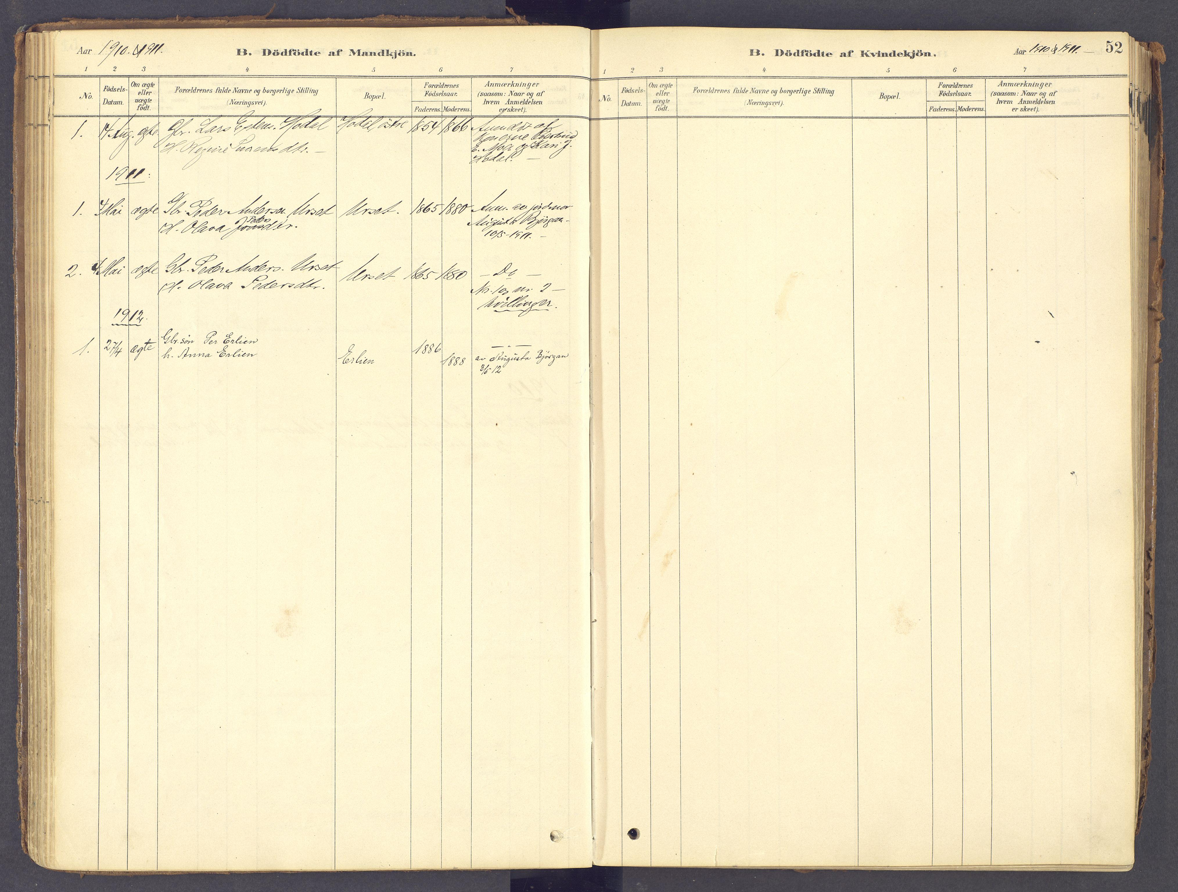 Tolga prestekontor, SAH/PREST-062/K/L0011: Parish register (official) no. 11, 1877-1920, p. 52