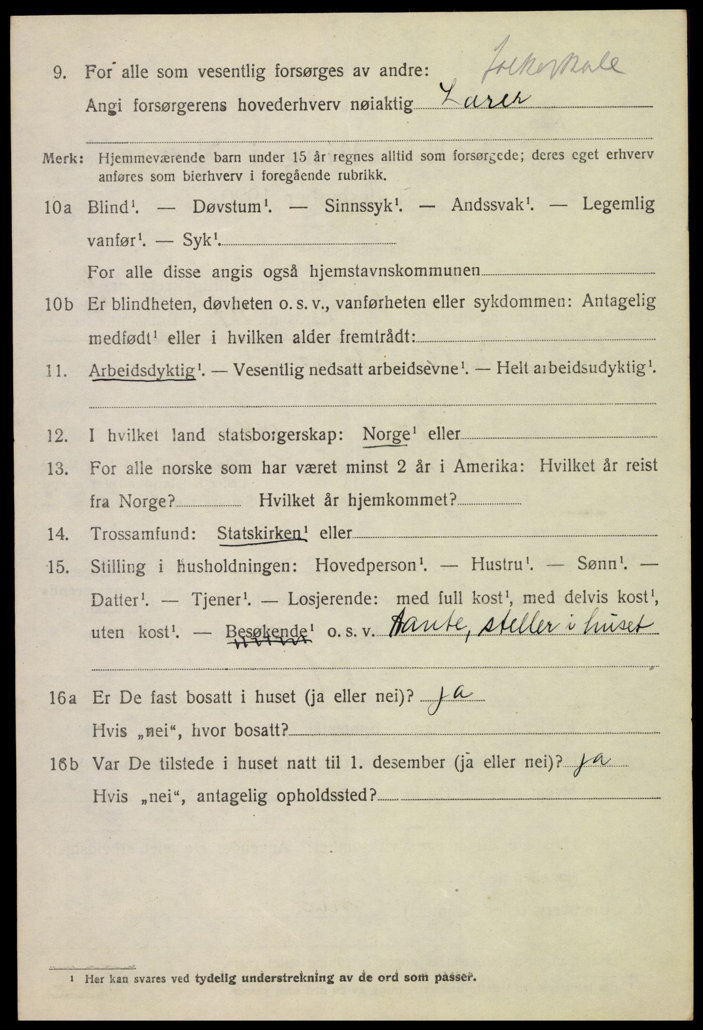 SAH, 1920 census for Nes (Hedmark), 1920, p. 7787