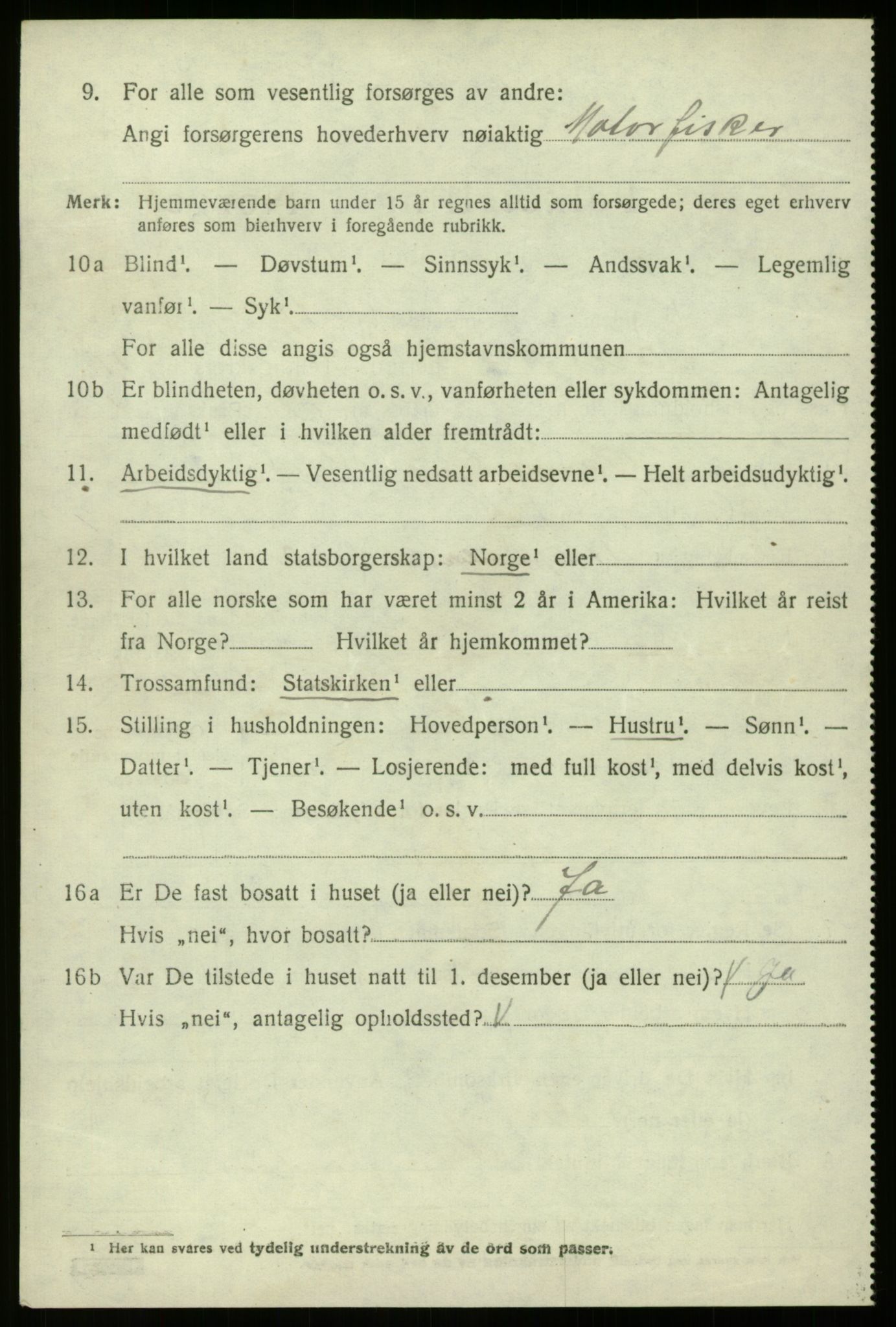 SAB, 1920 census for Davik, 1920, p. 5786