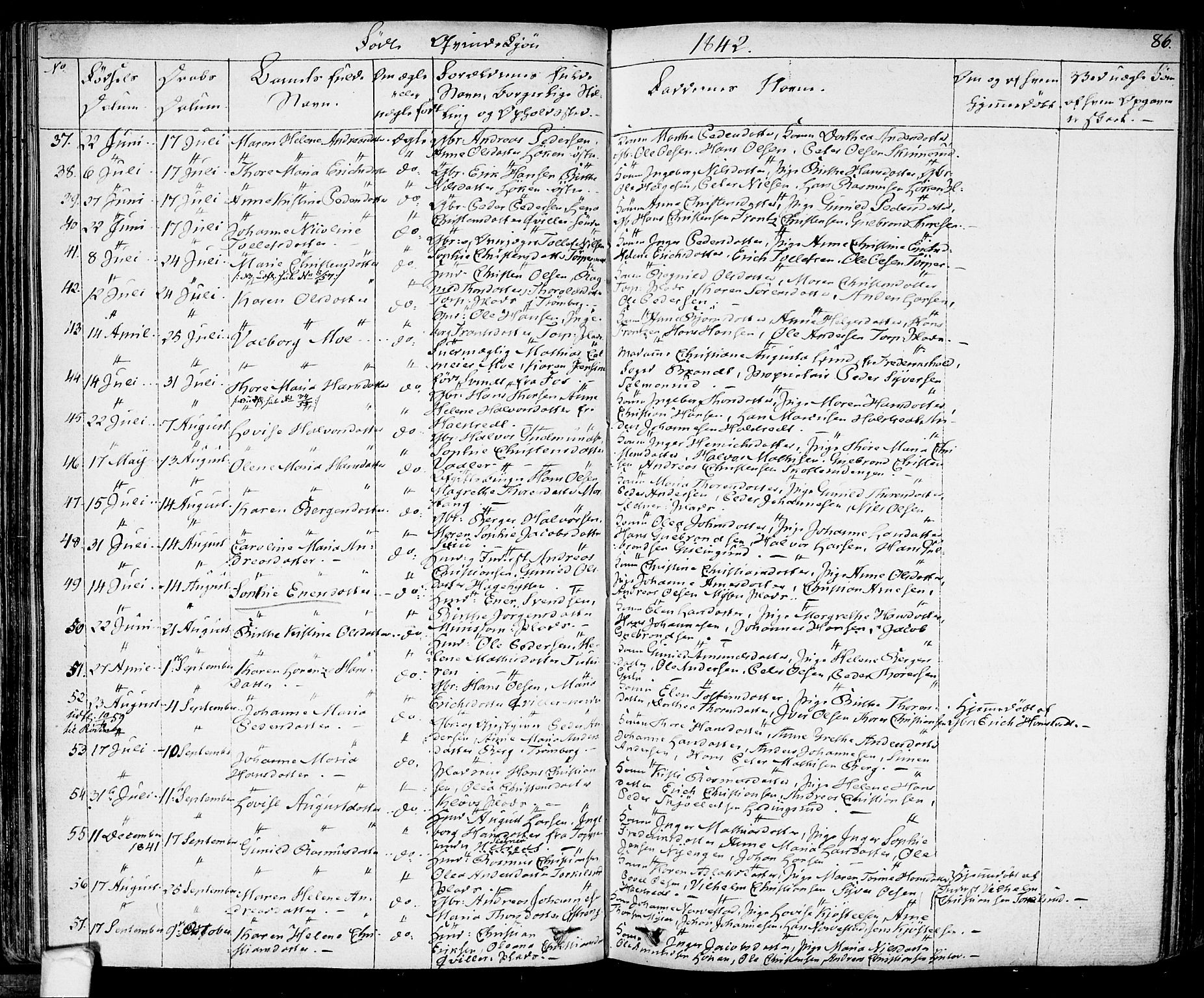 Eidsberg prestekontor Kirkebøker, AV/SAO-A-10905/F/Fa/L0008: Parish register (official) no. I 8, 1832-1848, p. 86