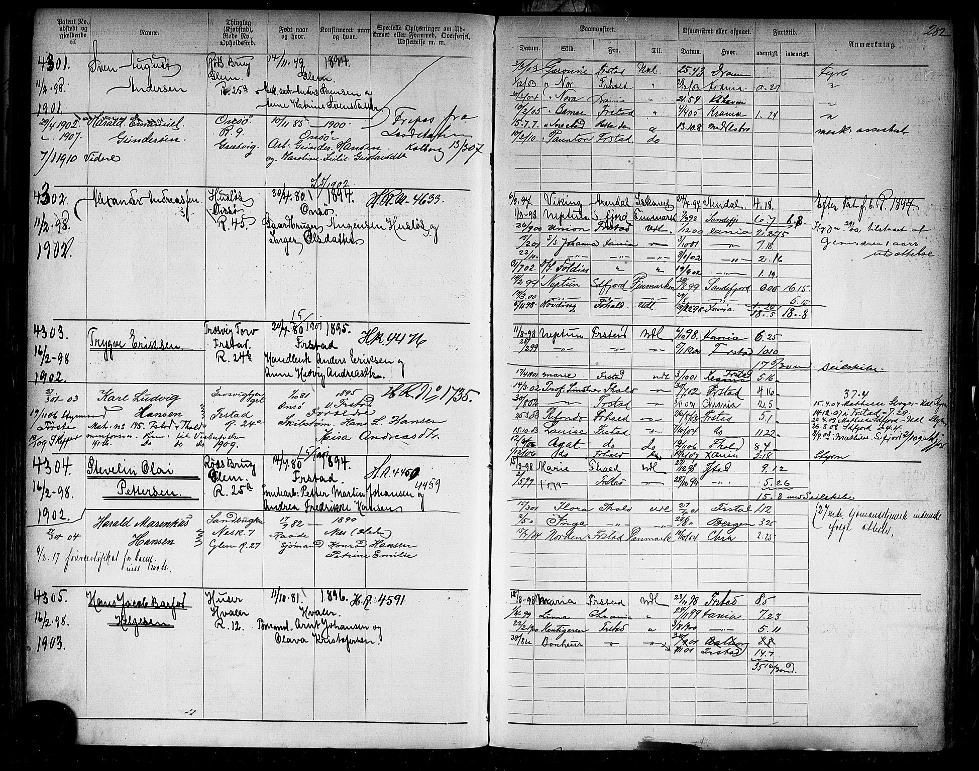 Fredrikstad mønstringskontor, SAO/A-10569b/F/Fc/Fca/L0008: Annotasjonsrulle, 1898-1916, p. 65