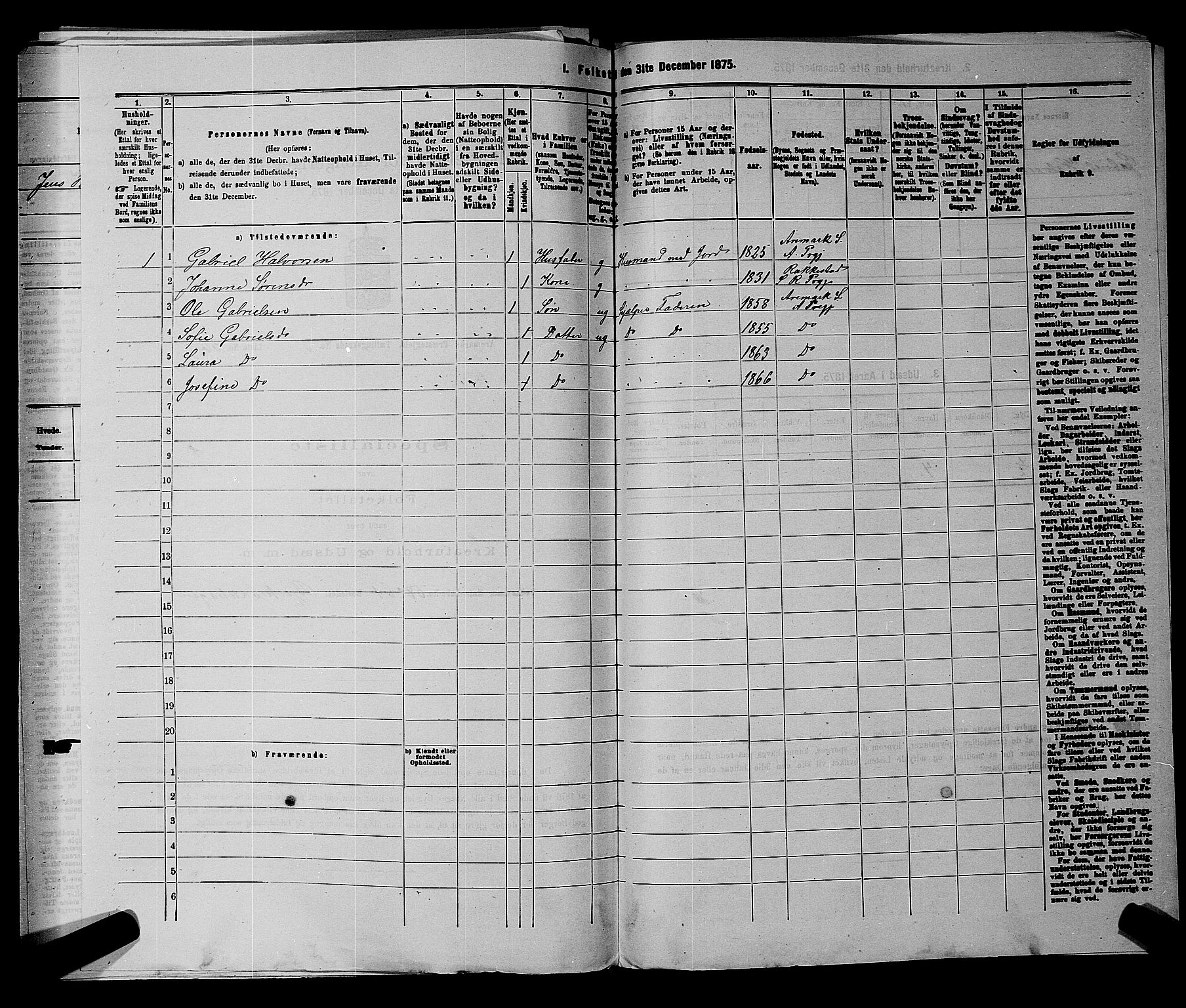 RA, 1875 census for 0118P Aremark, 1875, p. 505
