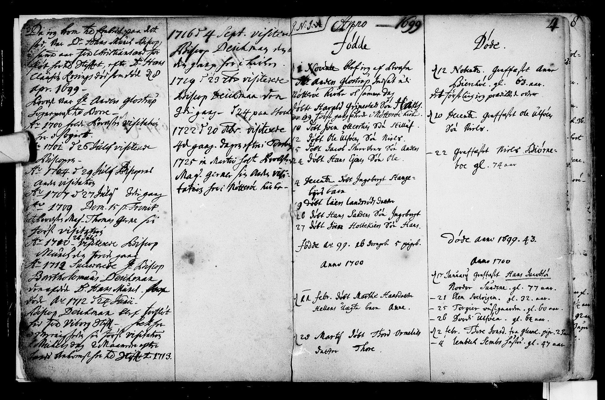 Nøtterøy kirkebøker, SAKO/A-354/F/Fa/L0001: Parish register (official) no. I 1, 1686-1738, p. 3-4