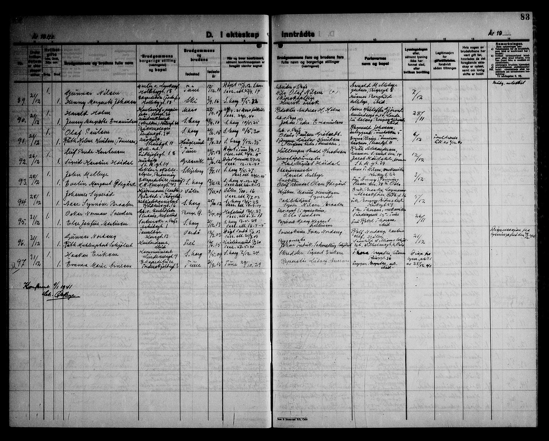 Sarpsborg prestekontor Kirkebøker, AV/SAO-A-2006/G/Ga/L0004: Parish register (copy) no. 4, 1929-1949, p. 83