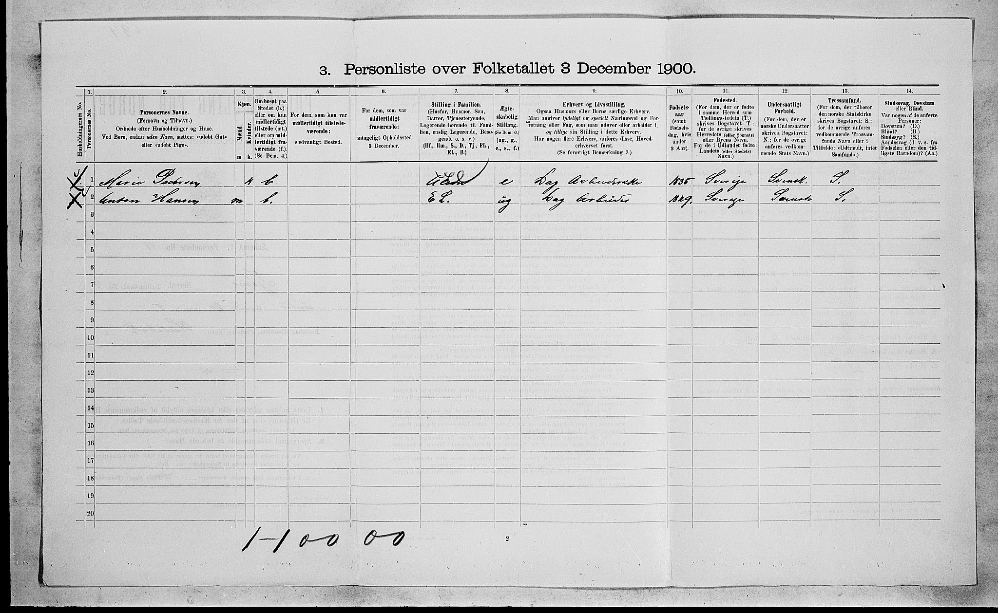 RA, 1900 census for Tjøme, 1900, p. 638