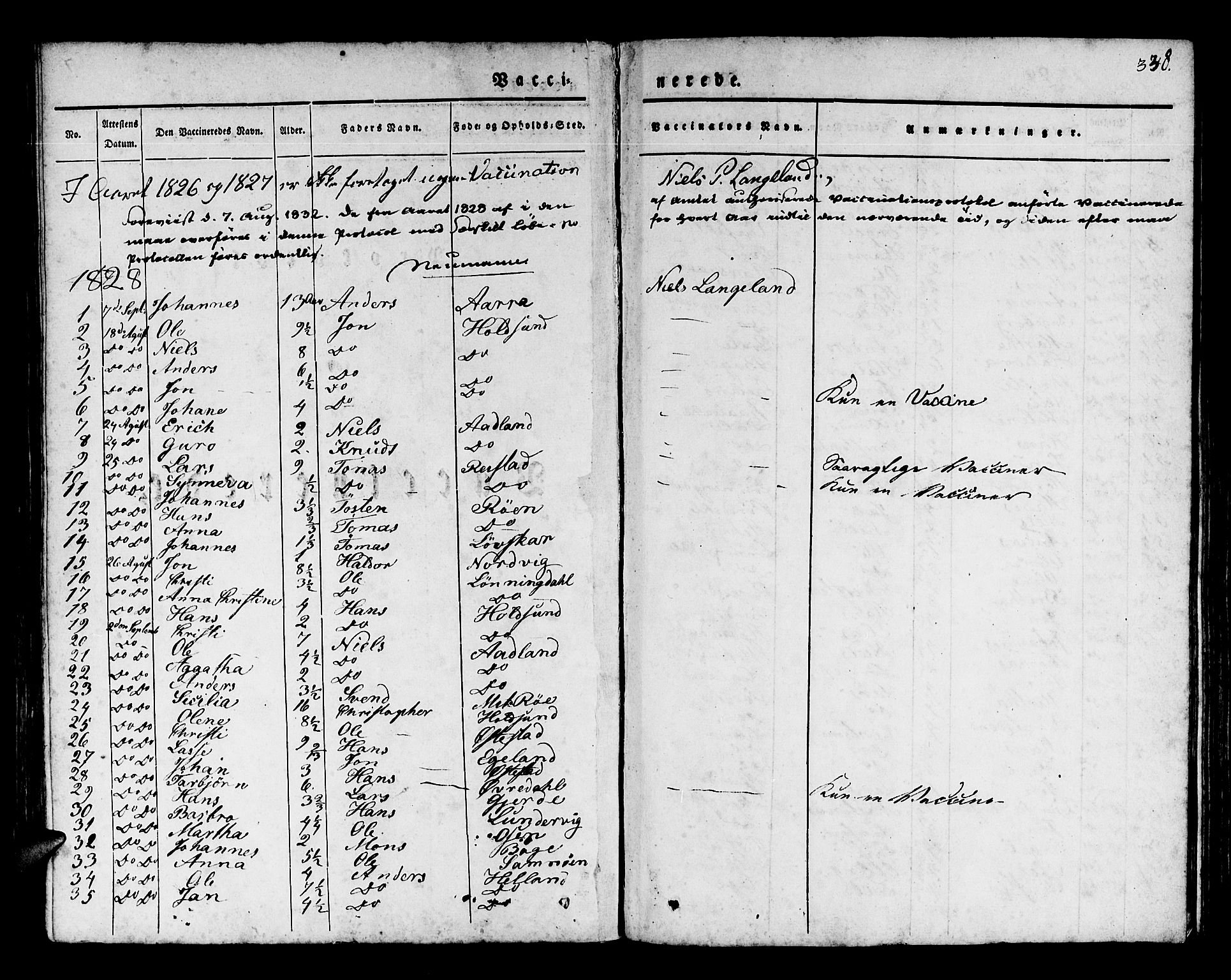 Os sokneprestembete, SAB/A-99929: Parish register (official) no. A 14, 1826-1839, p. 338