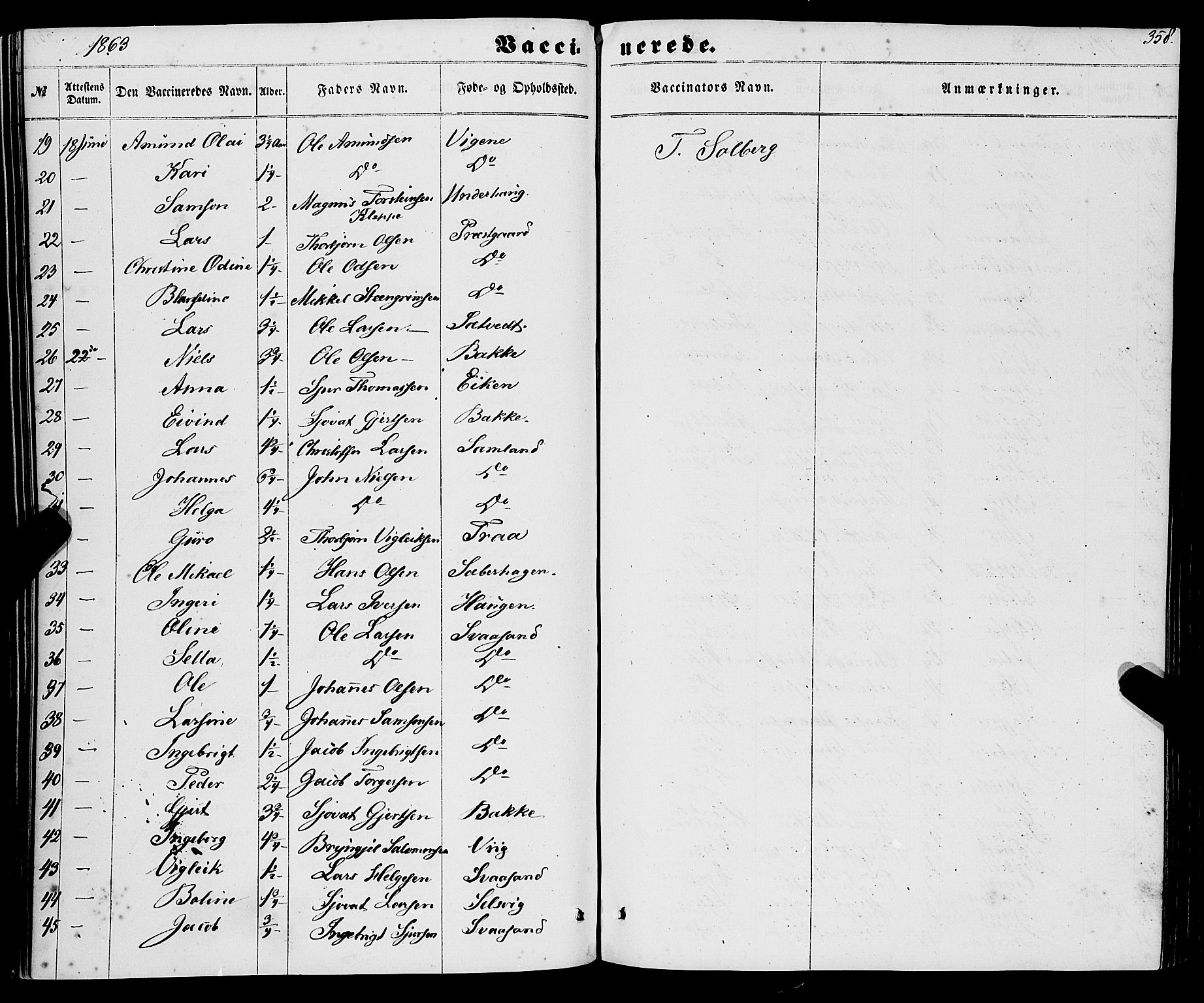 Strandebarm sokneprestembete, AV/SAB-A-78401/H/Haa: Parish register (official) no. A 8, 1858-1872, p. 358