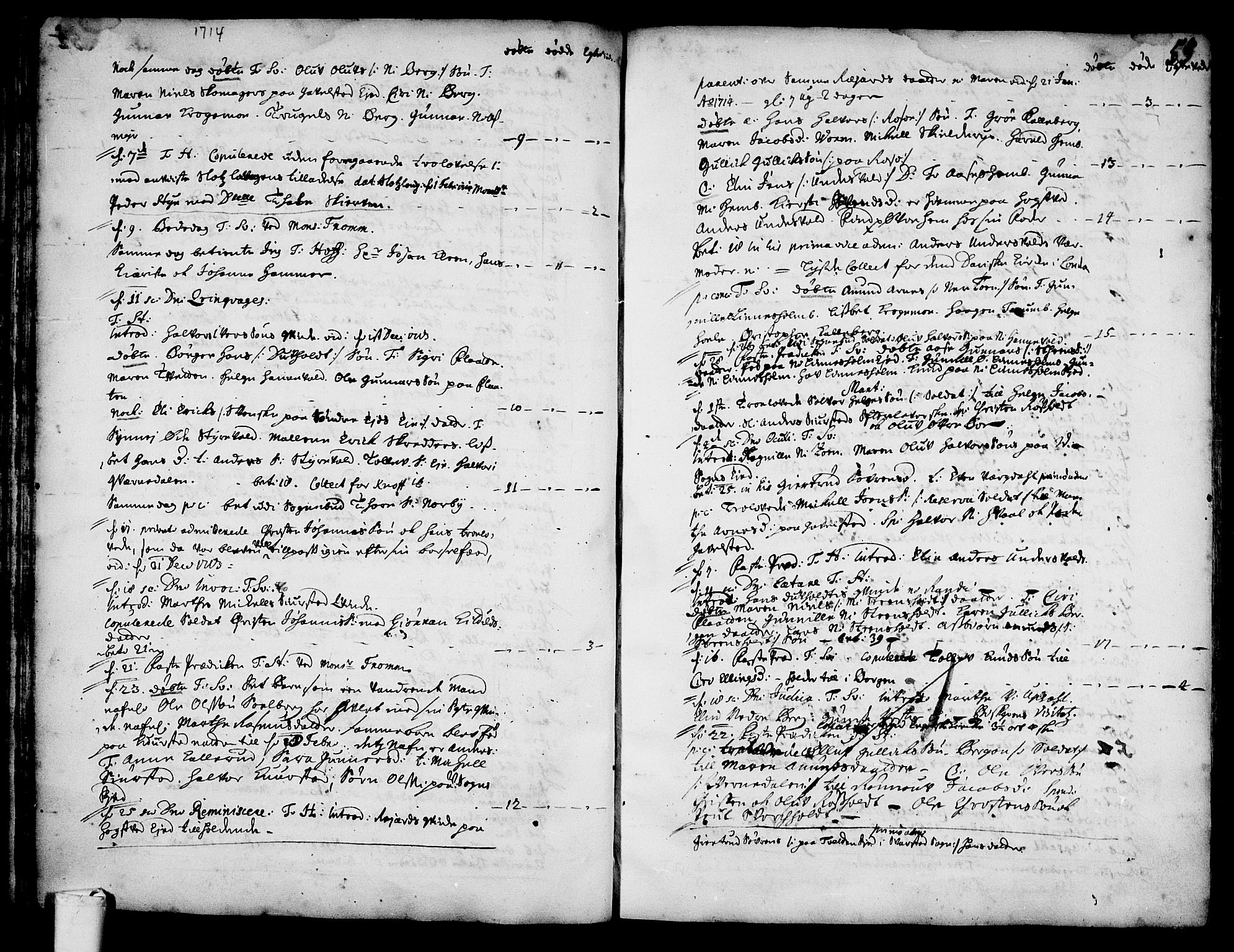 Lardal kirkebøker, SAKO/A-350/F/Fa/L0001: Parish register (official) no. I 1, 1704-1725, p. 55