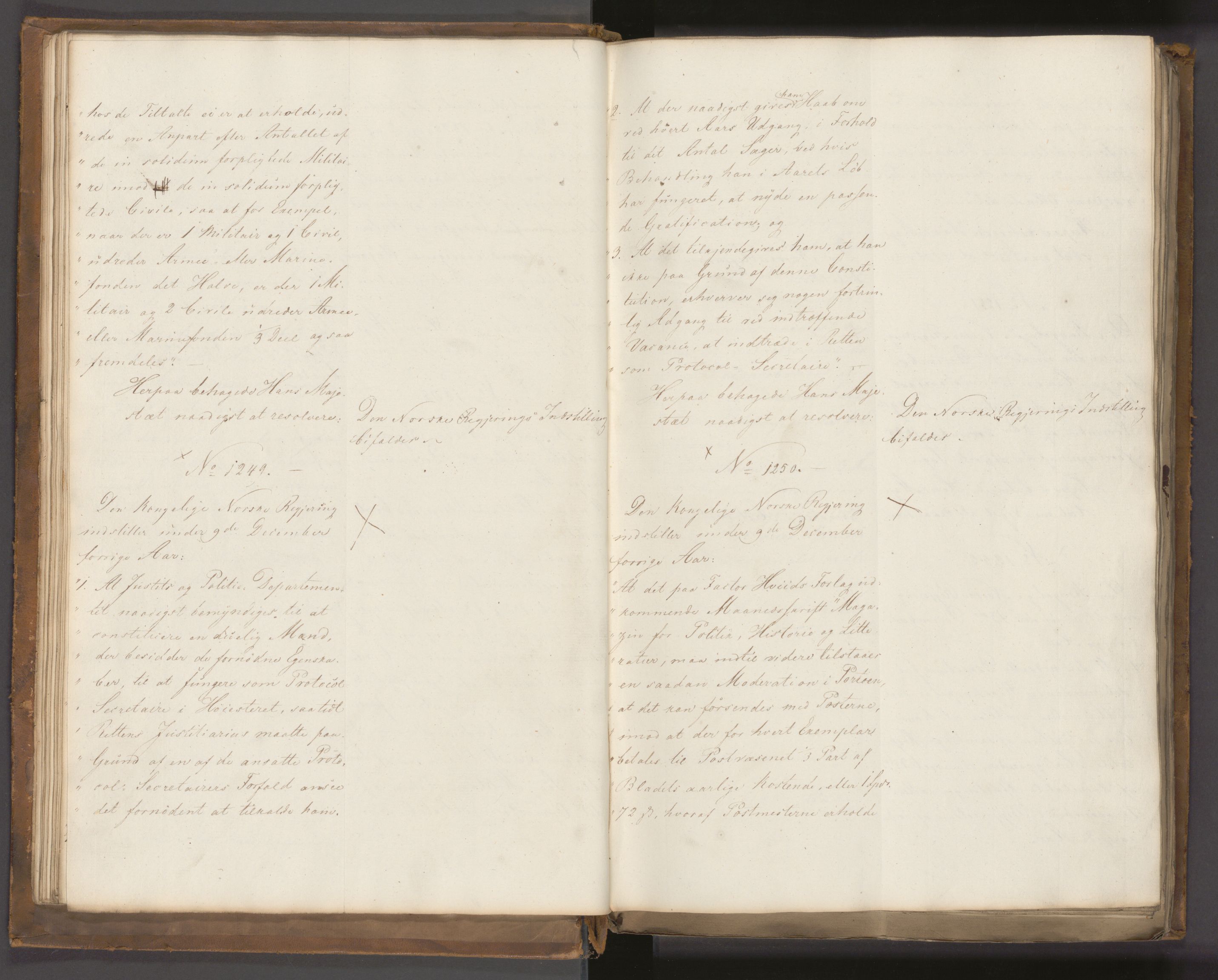 Statsrådssekretariatet, AV/RA-S-1001/A/Ab/L0022: Kgl. res. nr. 1210-1721, 1. halvår, 1826