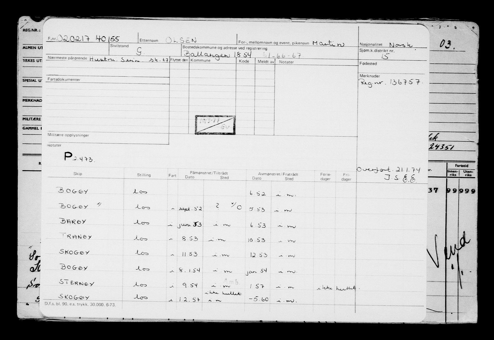 Direktoratet for sjømenn, AV/RA-S-3545/G/Gb/L0145: Hovedkort, 1917, p. 627